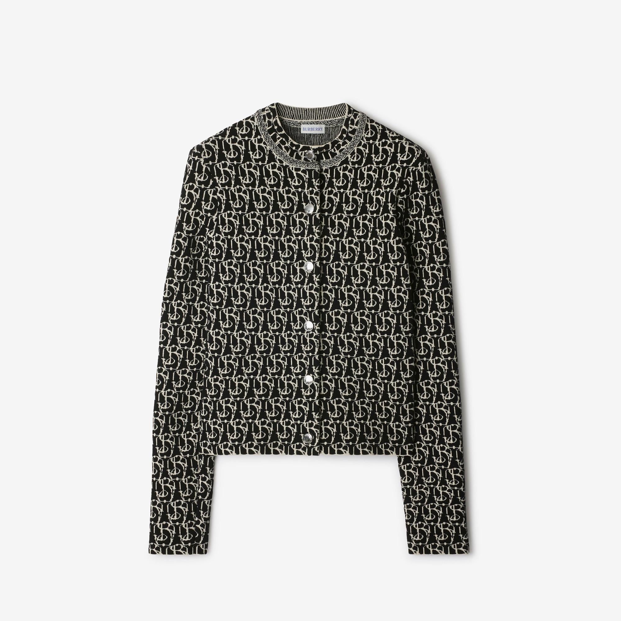 Burberry Pai Charm Woollend Kadın Siyah Hırka