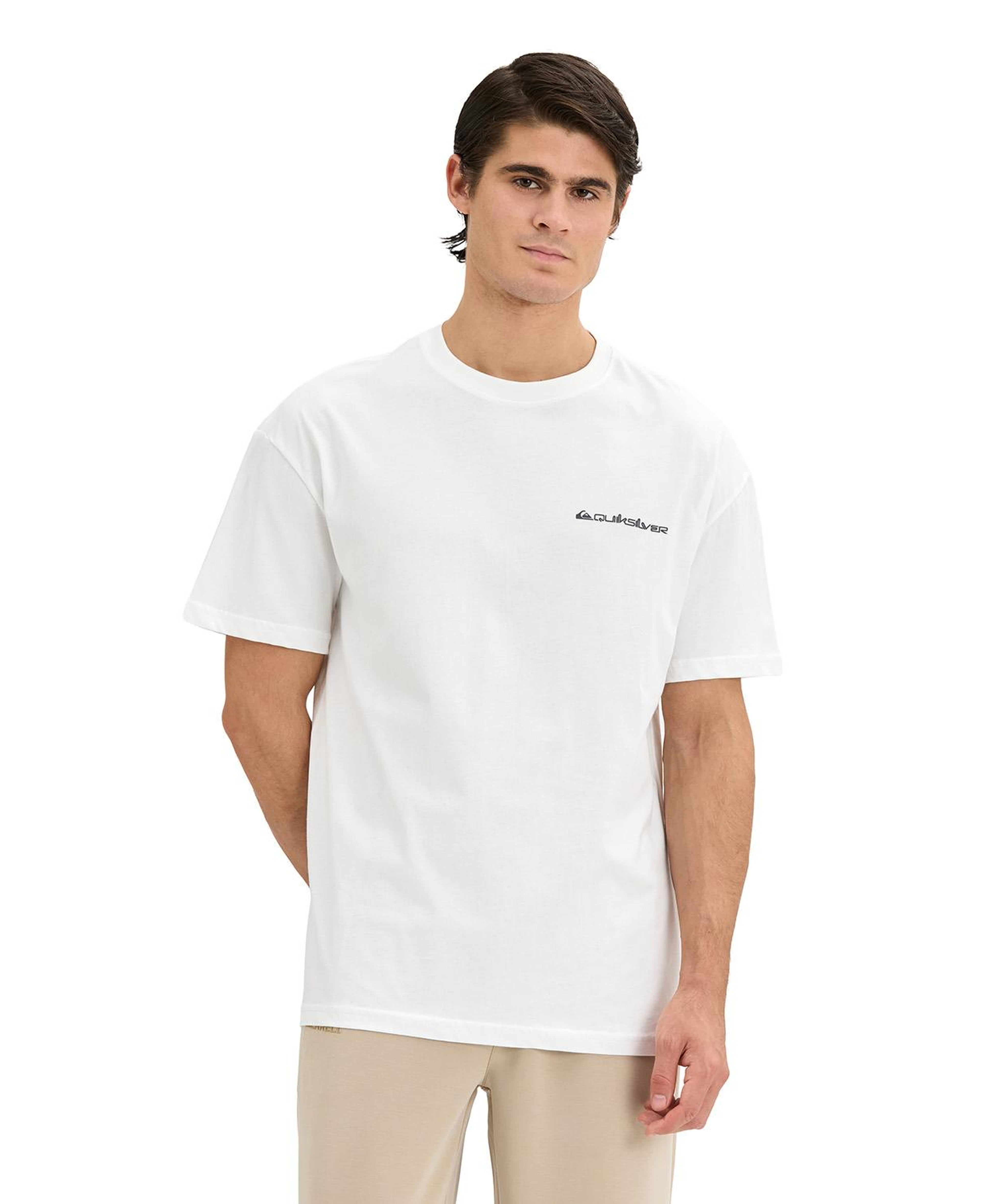 Quıksılver Touchdown Tee Erkek Beyaz T-Shirt