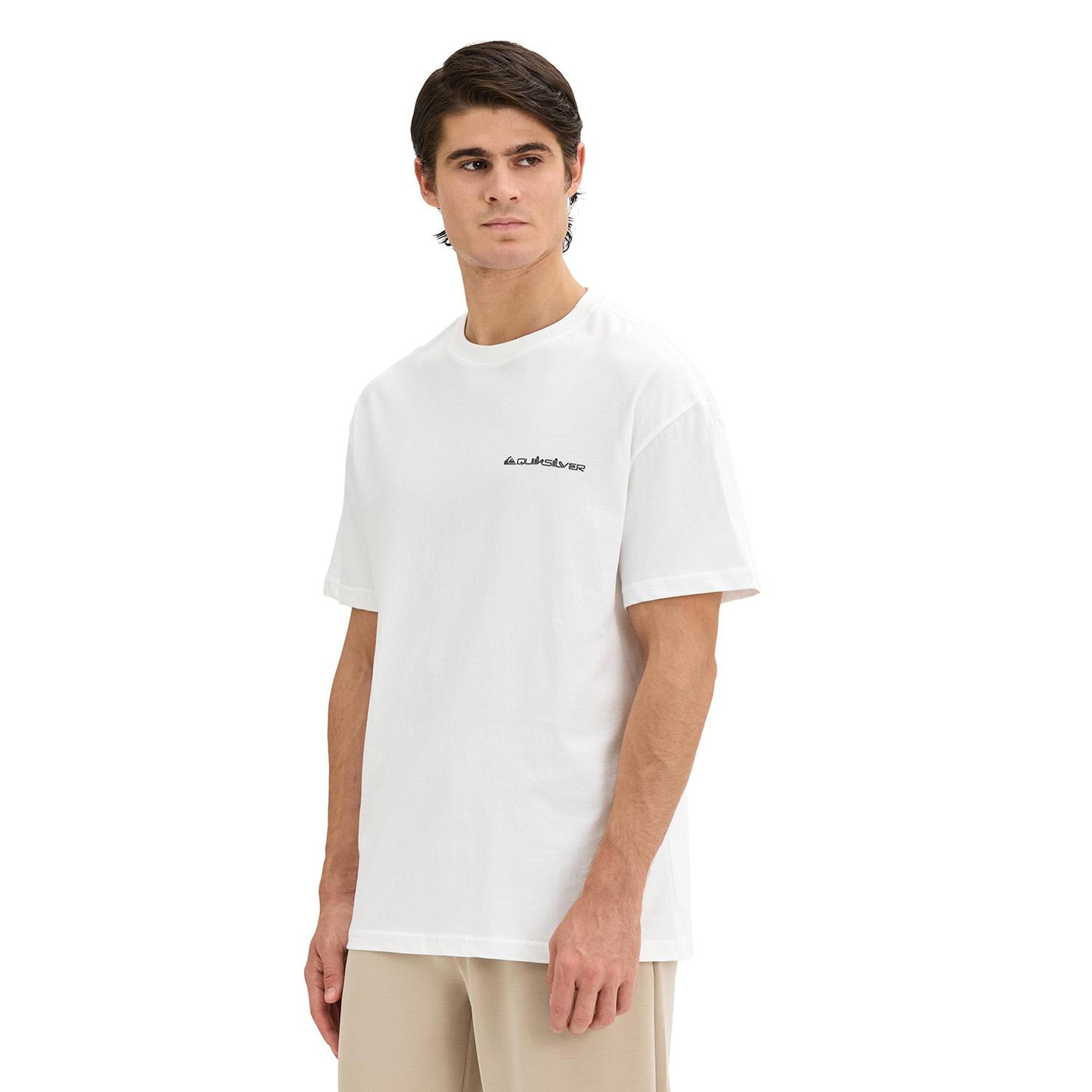 Quıksılver Touchdown Tee Erkek Beyaz T-Shirt