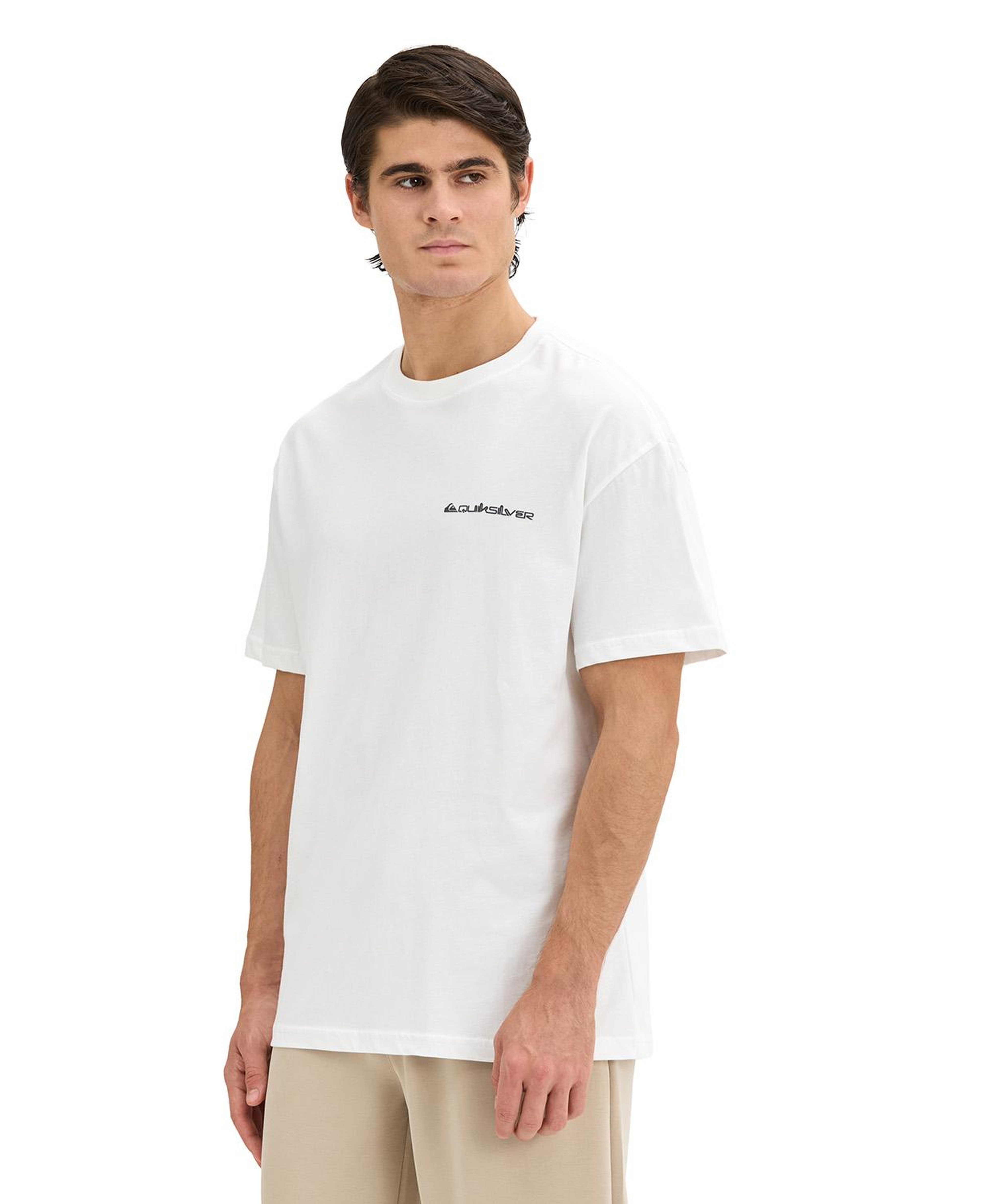 Quıksılver Touchdown Tee Erkek Beyaz T-Shirt