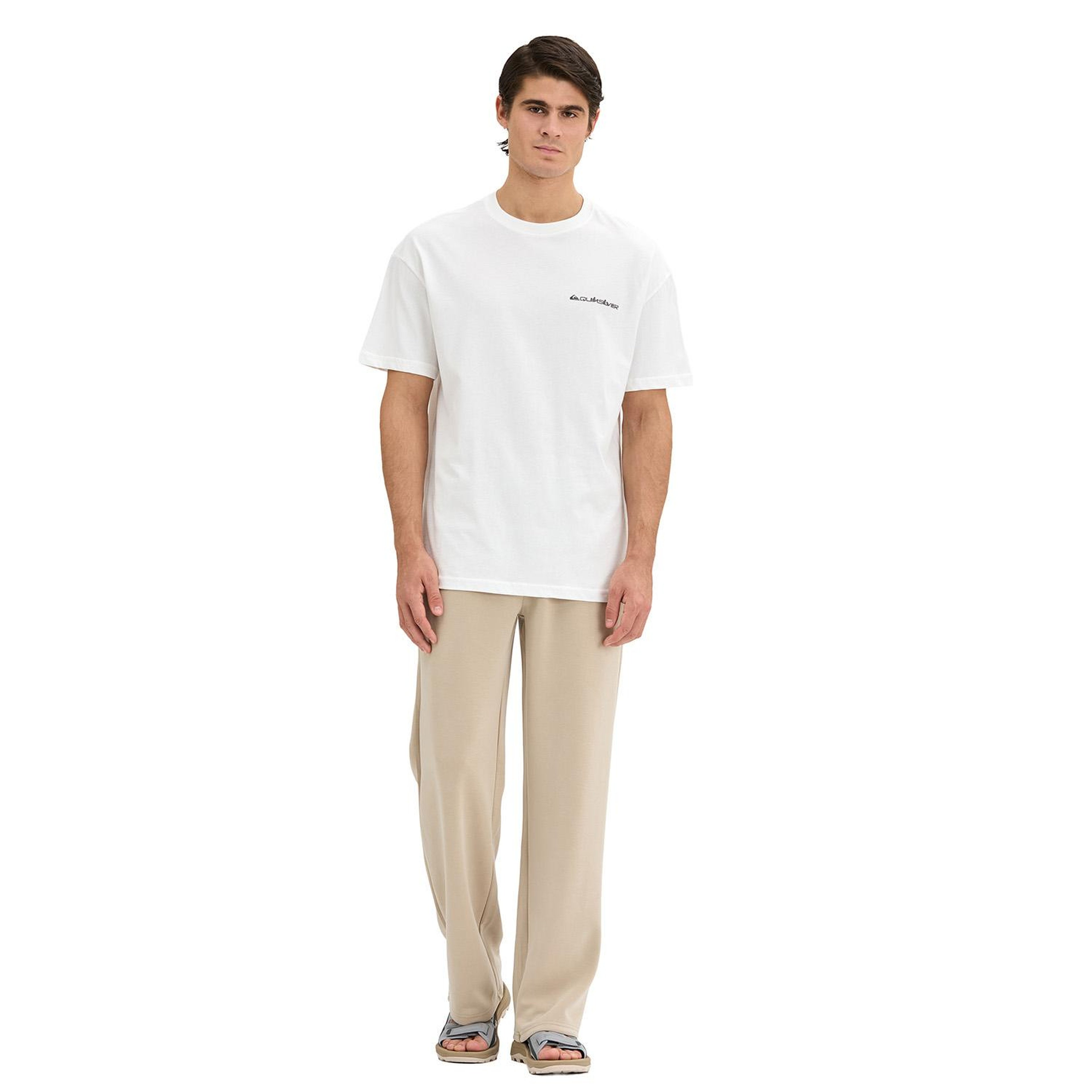 Quıksılver Touchdown Tee Erkek Beyaz T-Shirt
