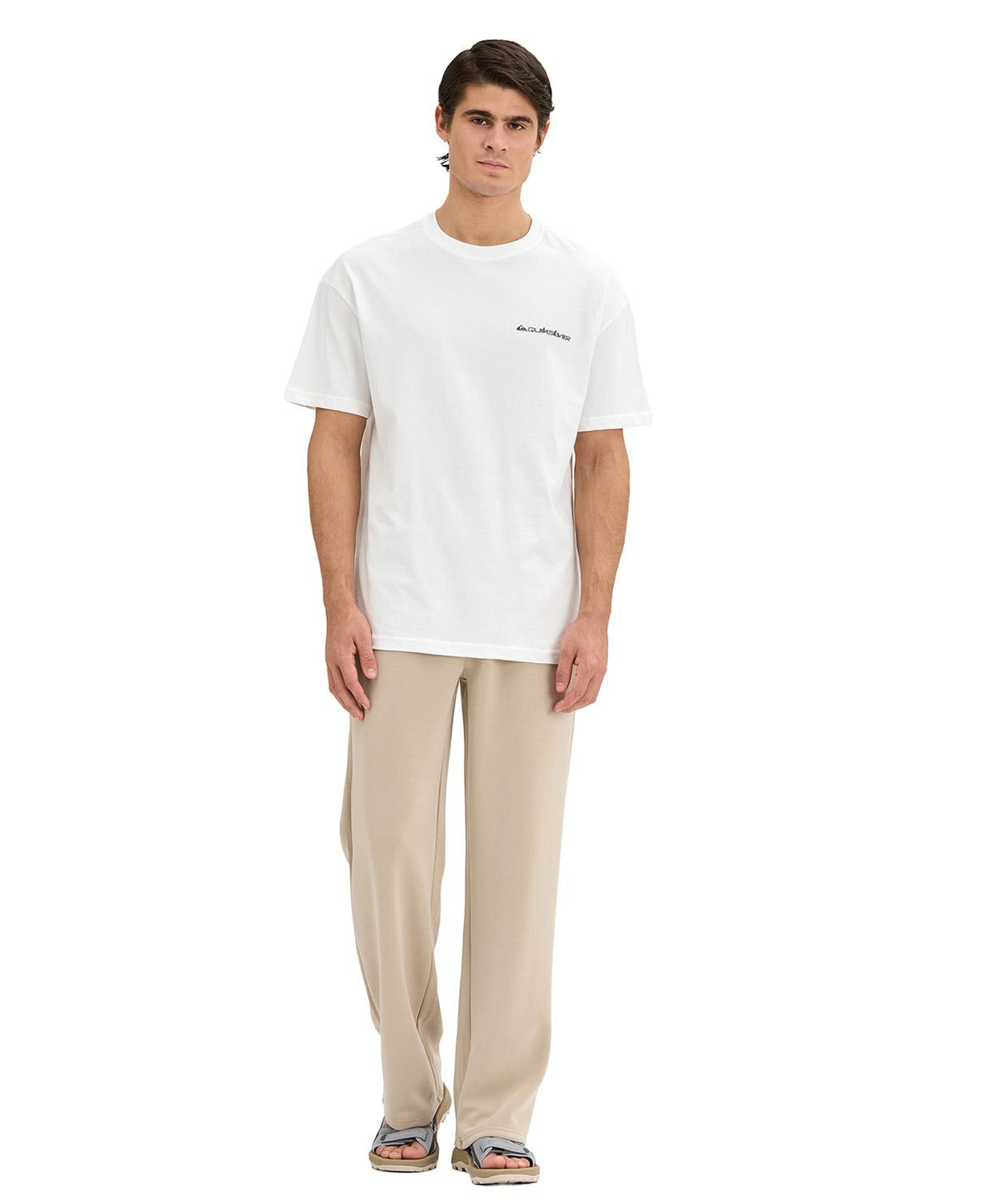 Quıksılver Touchdown Tee Erkek Beyaz T-Shirt