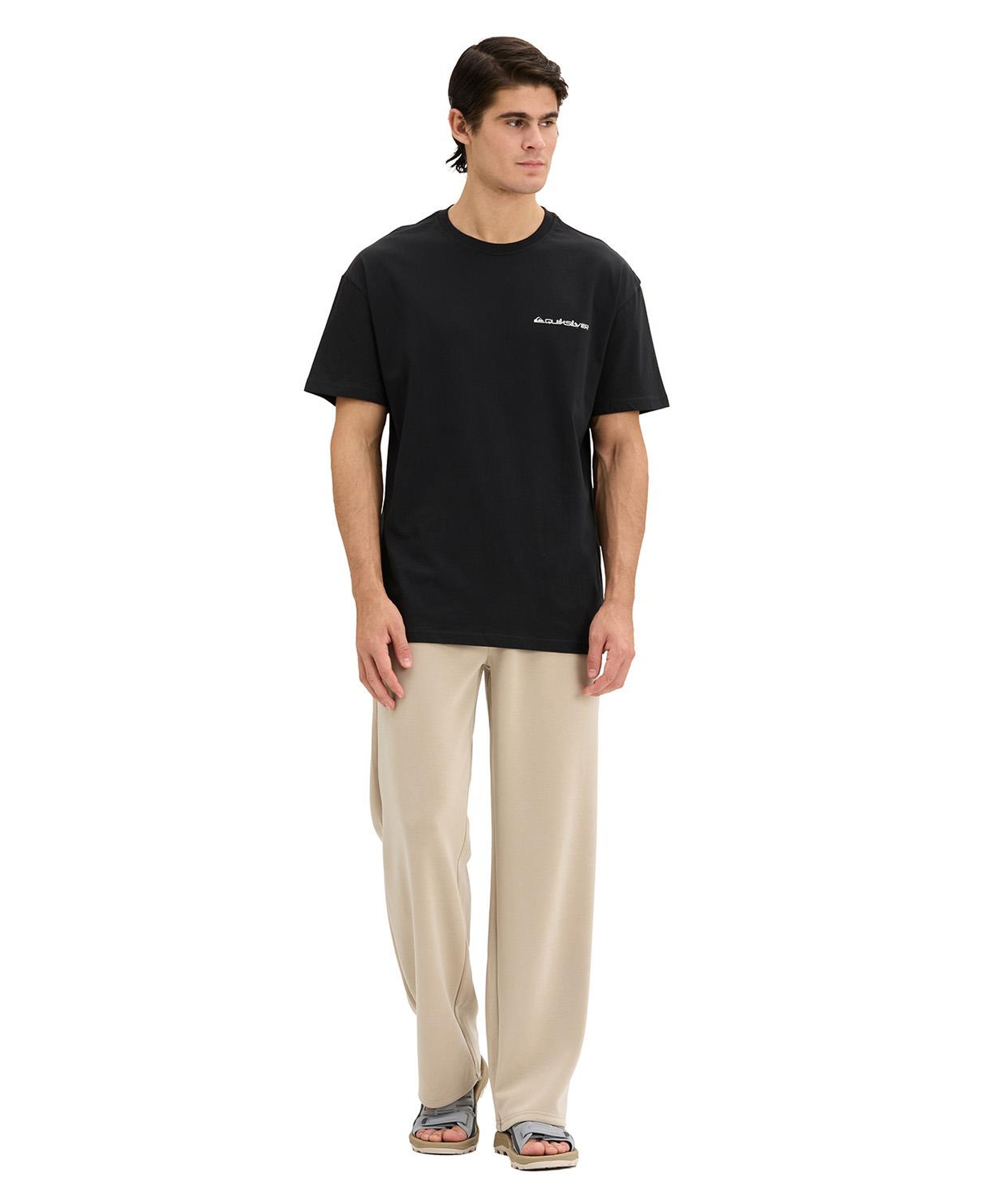 Quıksılver Touchdown Tee Erkek Siyah T-Shirt