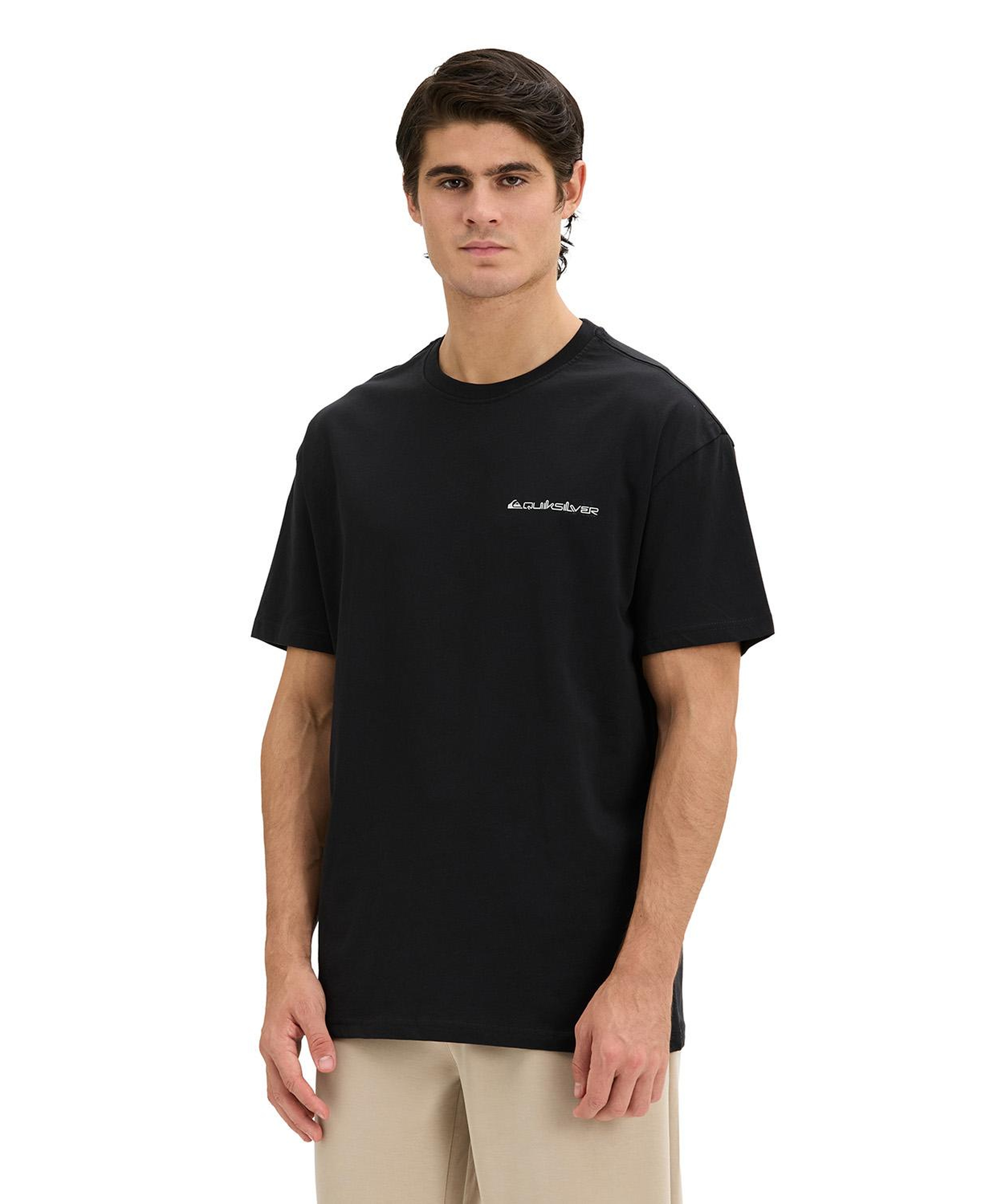 Quıksılver Touchdown Tee Erkek Siyah T-Shirt
