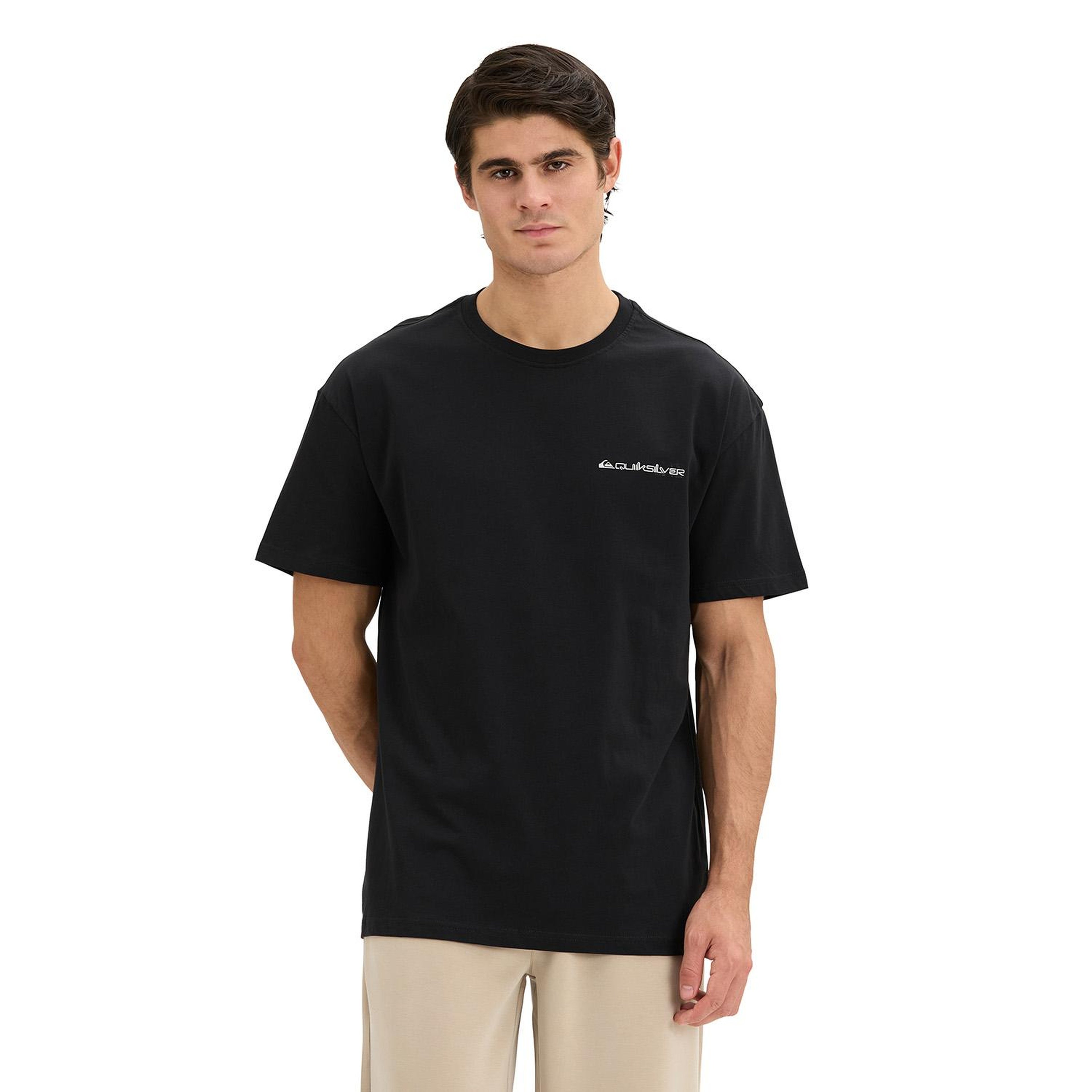 Quıksılver Touchdown Tee Erkek Siyah T-Shirt