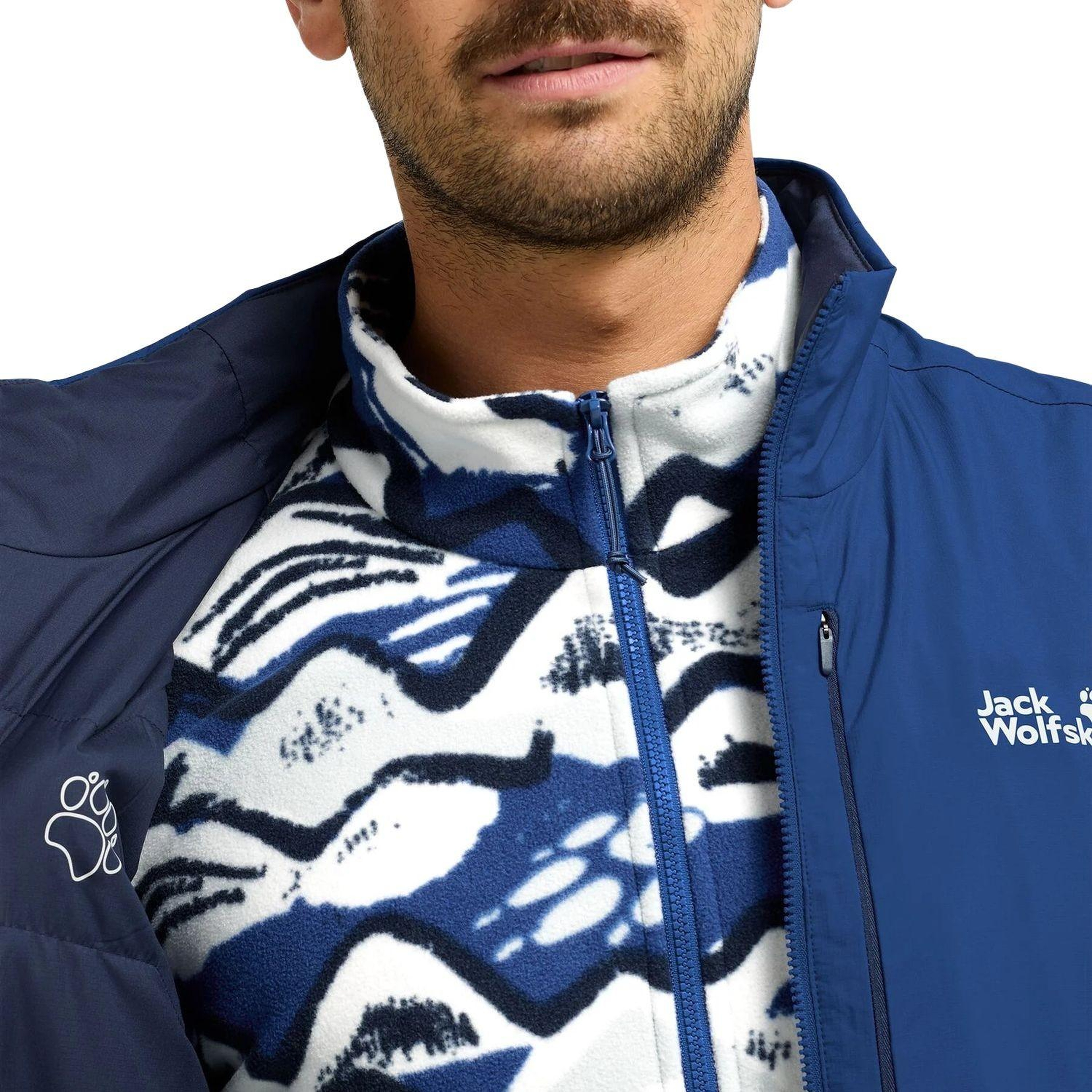Jack Wolfskin Trail Light Ins 2in1 Vest Erkek Mavi Yelek