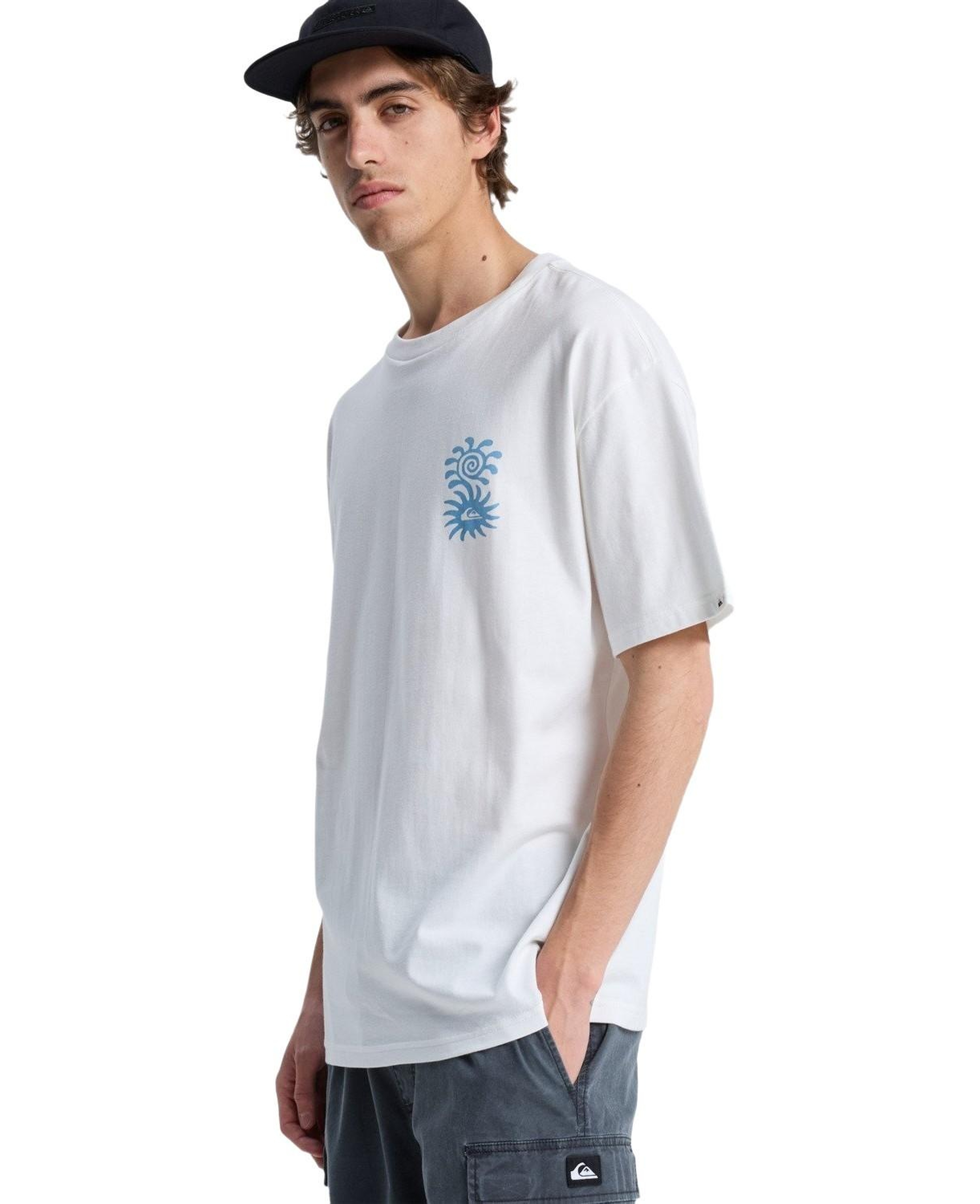 Quiksilver Evo Blossom Of Erkek Beyaz Tişört