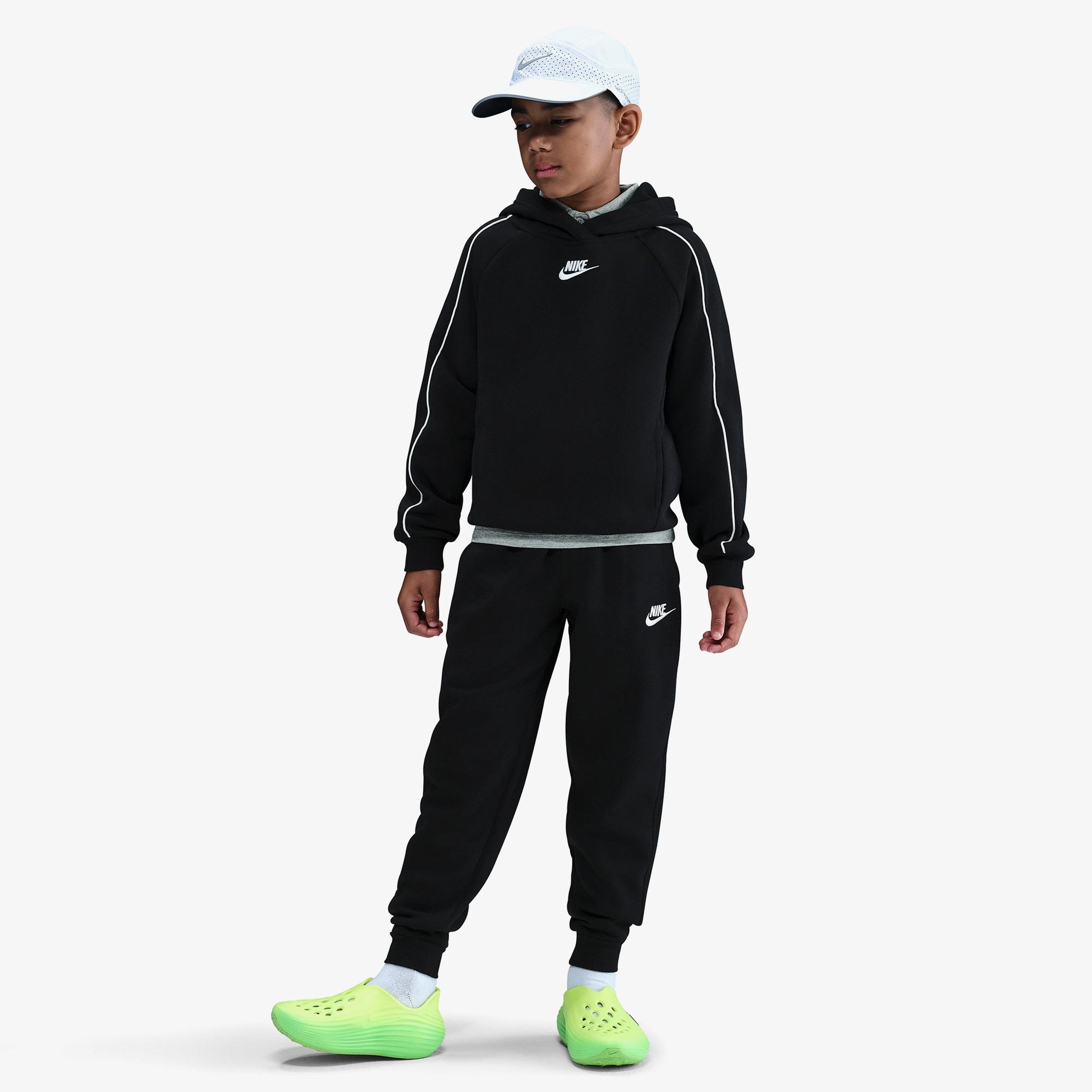 Nike Sportswear Club Fleece Çocuk Siyah Eşofman Takımı