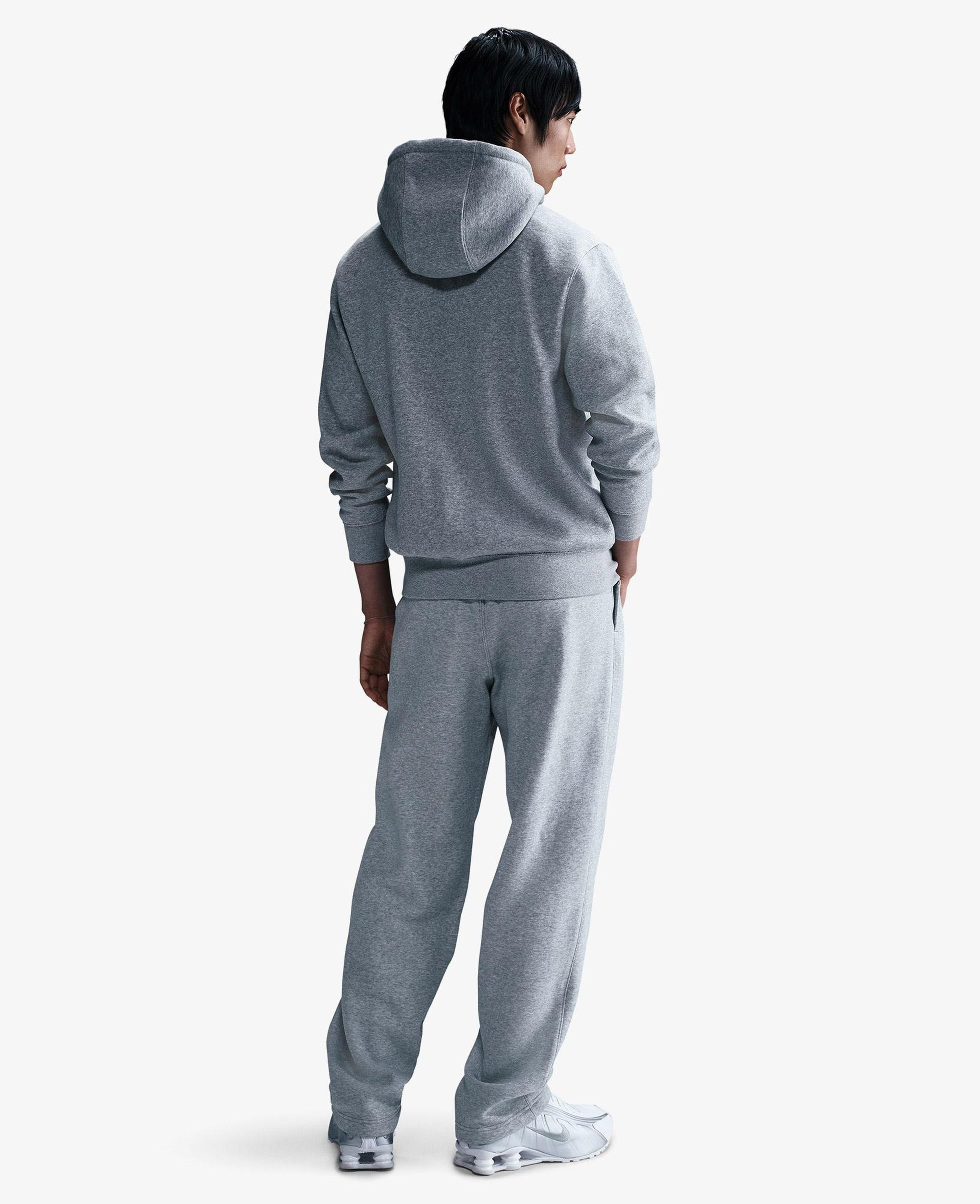 Nike Club Erkek Gri Kapüşonlu Hoodie