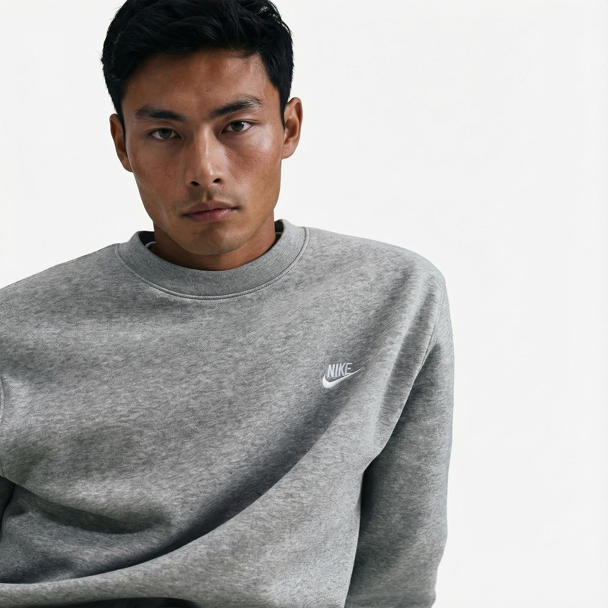 Nike Club Crew Erkek Gri Sweatshirt