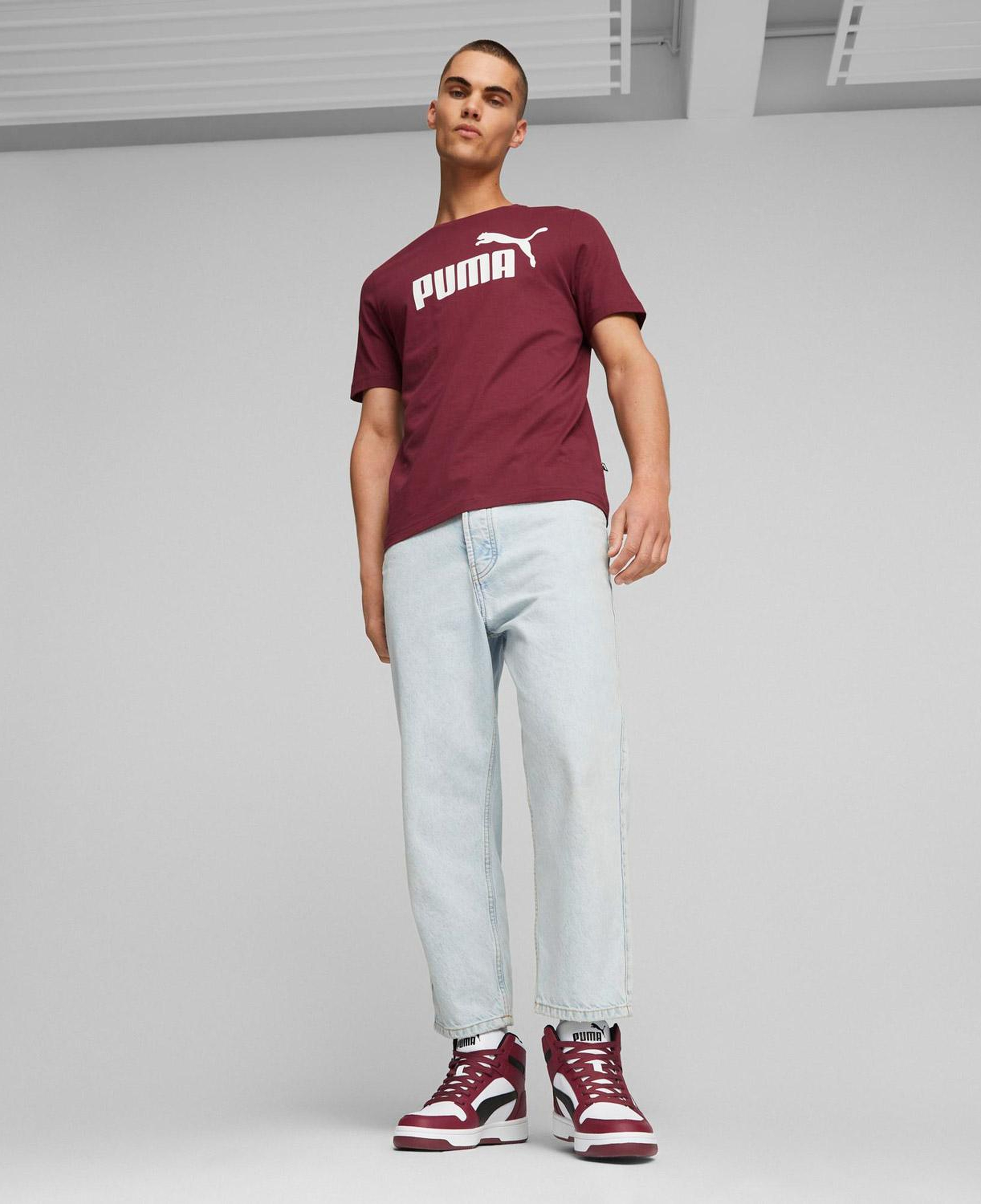 Puma Rebound Layup Sl Bl Unisex Bordo Spor Ayakkabı