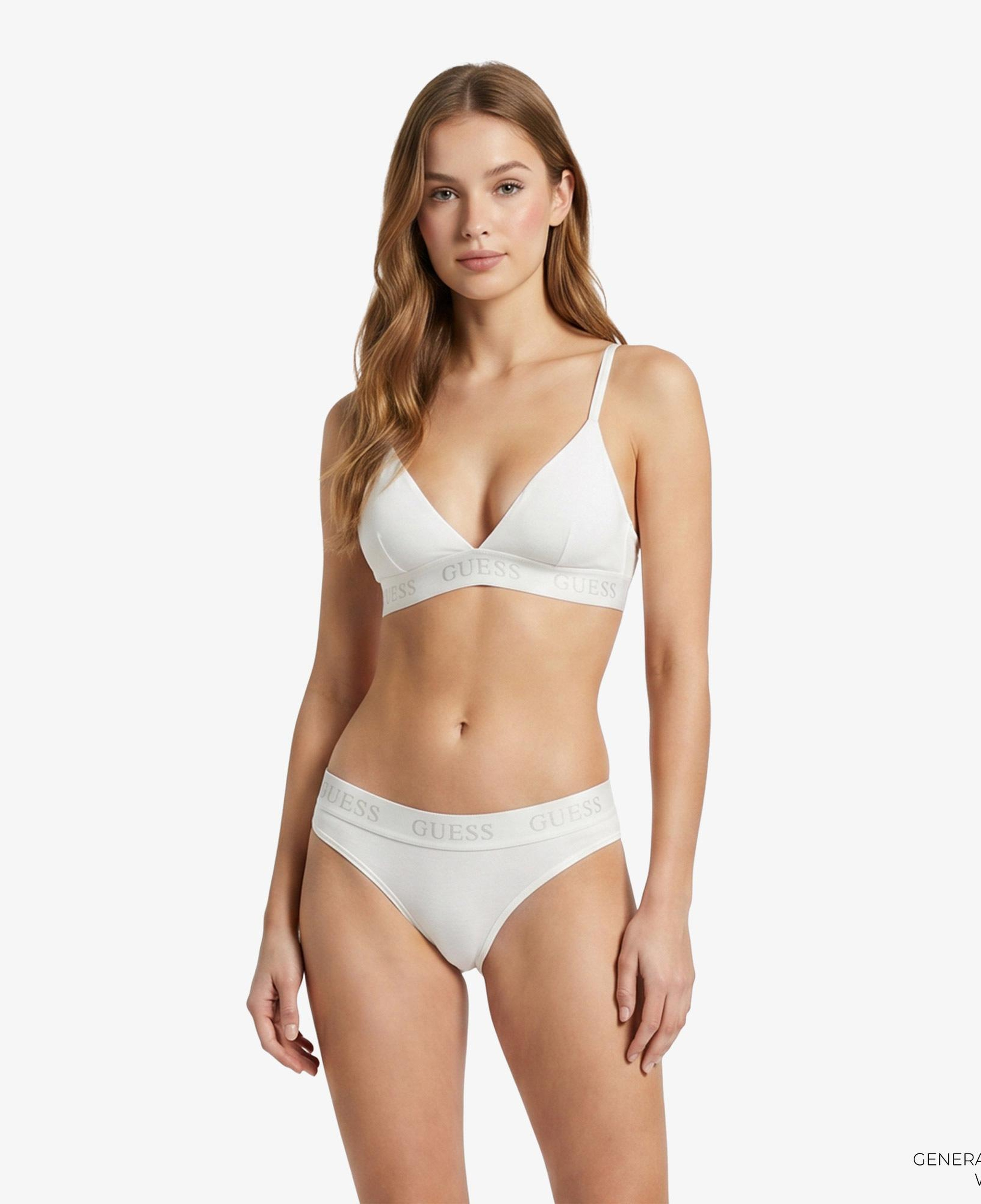 Guess Marika Modal Karışımlı Üçgen Kadın Beyaz Sütyen