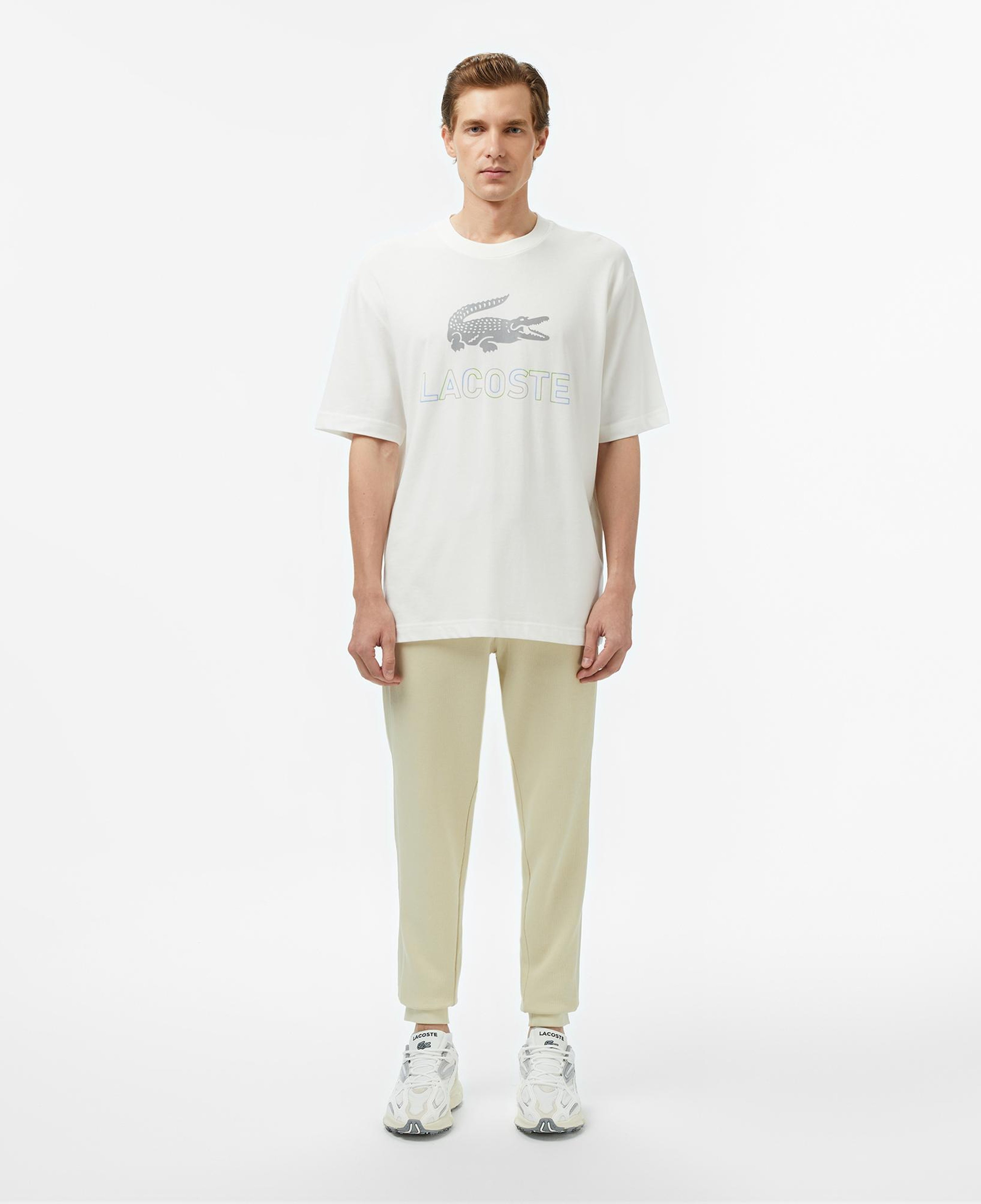Erkek Classic Fit Bej Eşofman Altı