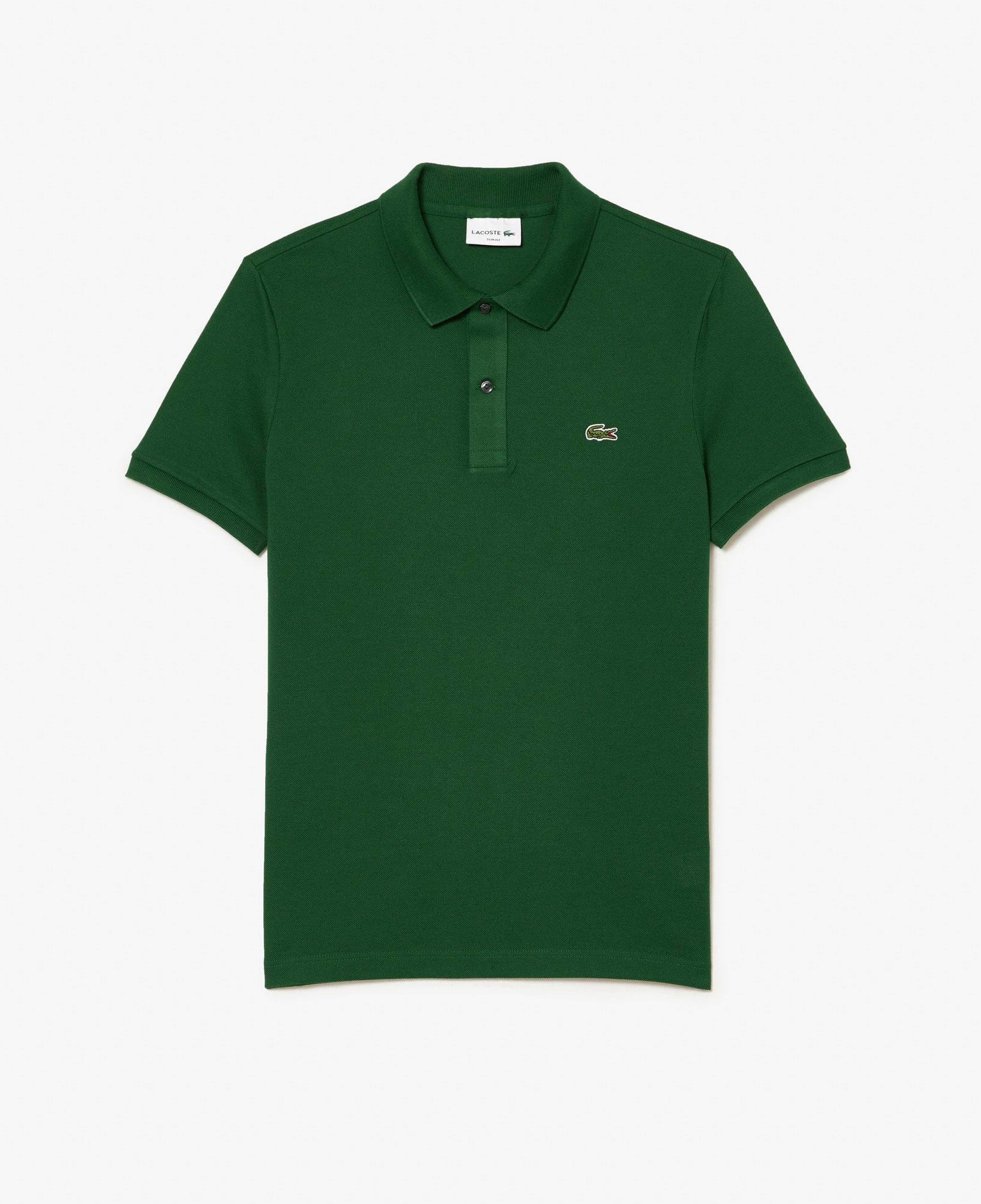 L.12.12 Erkek Slim Fit Koyu Yeşil Polo