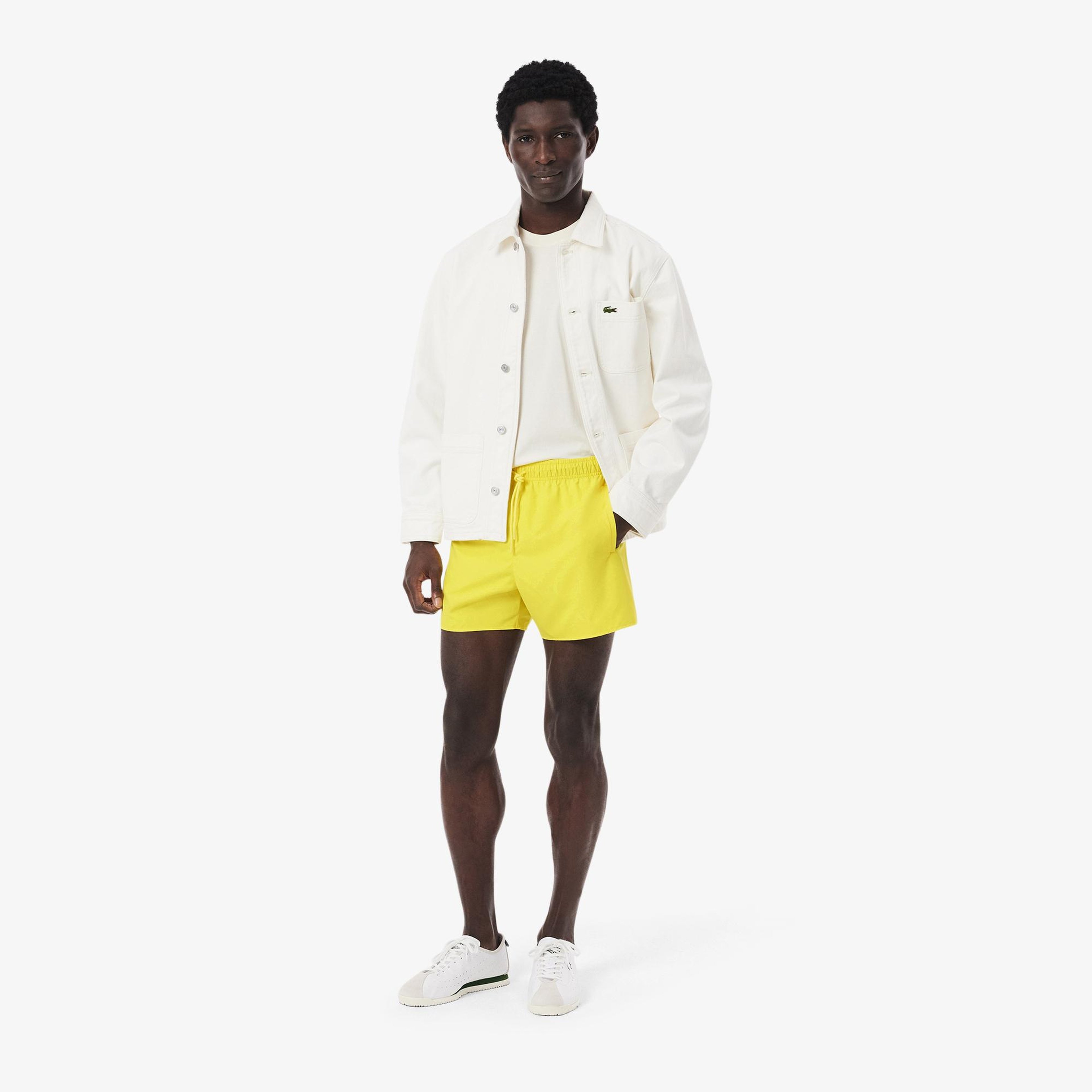 Lacoste Erkek Sarı Deniz Şortu