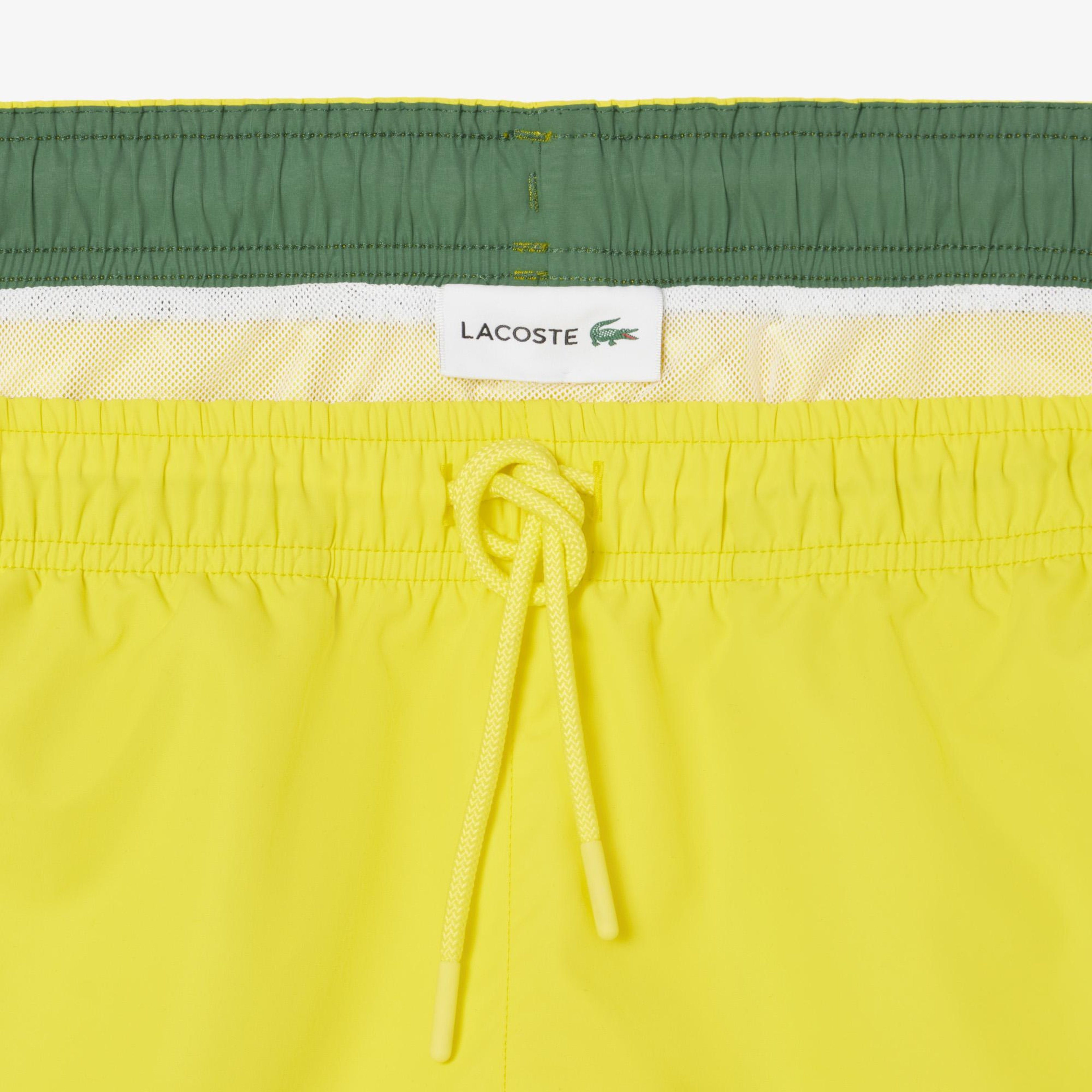 Lacoste Erkek Sarı Deniz Şortu