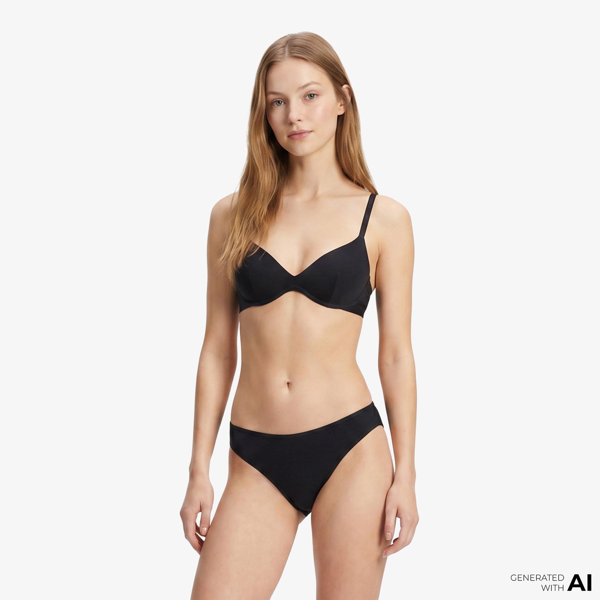 Tommy Hilfiger Modern Logo Kadın Siyah Bra