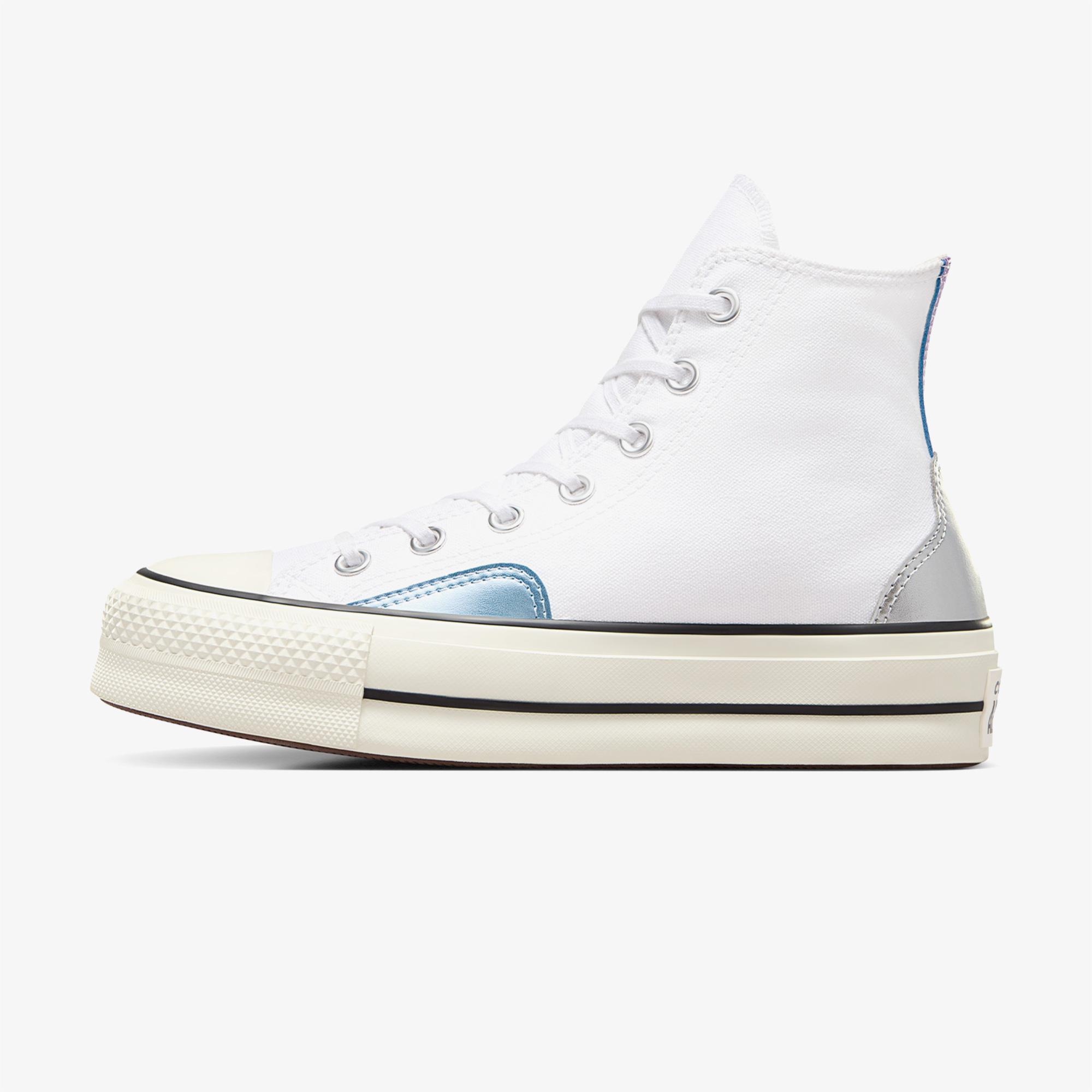 Converse All Star Lift Platform Y2K Chrome Kadın Beyaz Sneaker