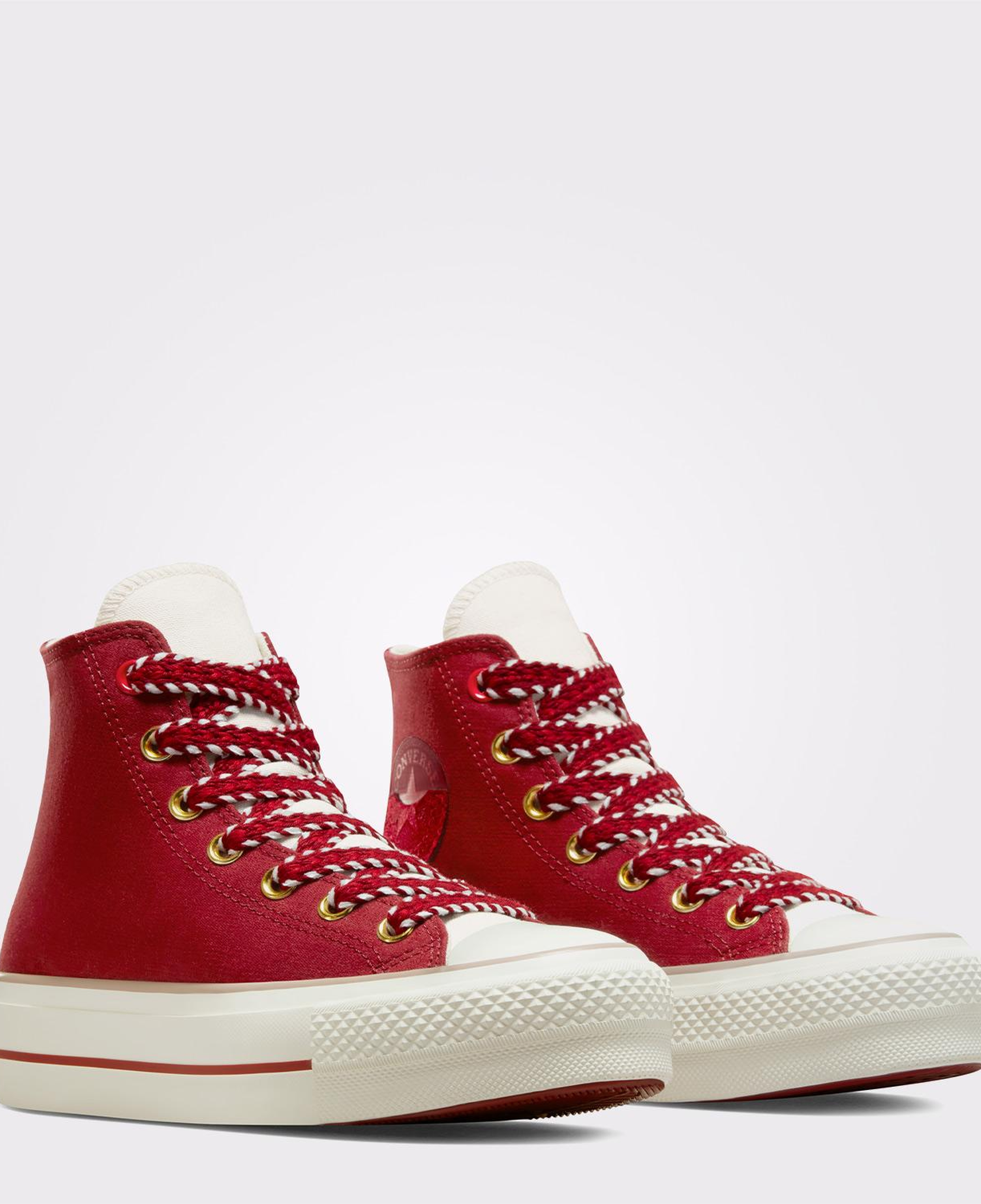 Converse Chuck Taylor All Star Madison Herringbone Stripe Kadın Krem Sneaker