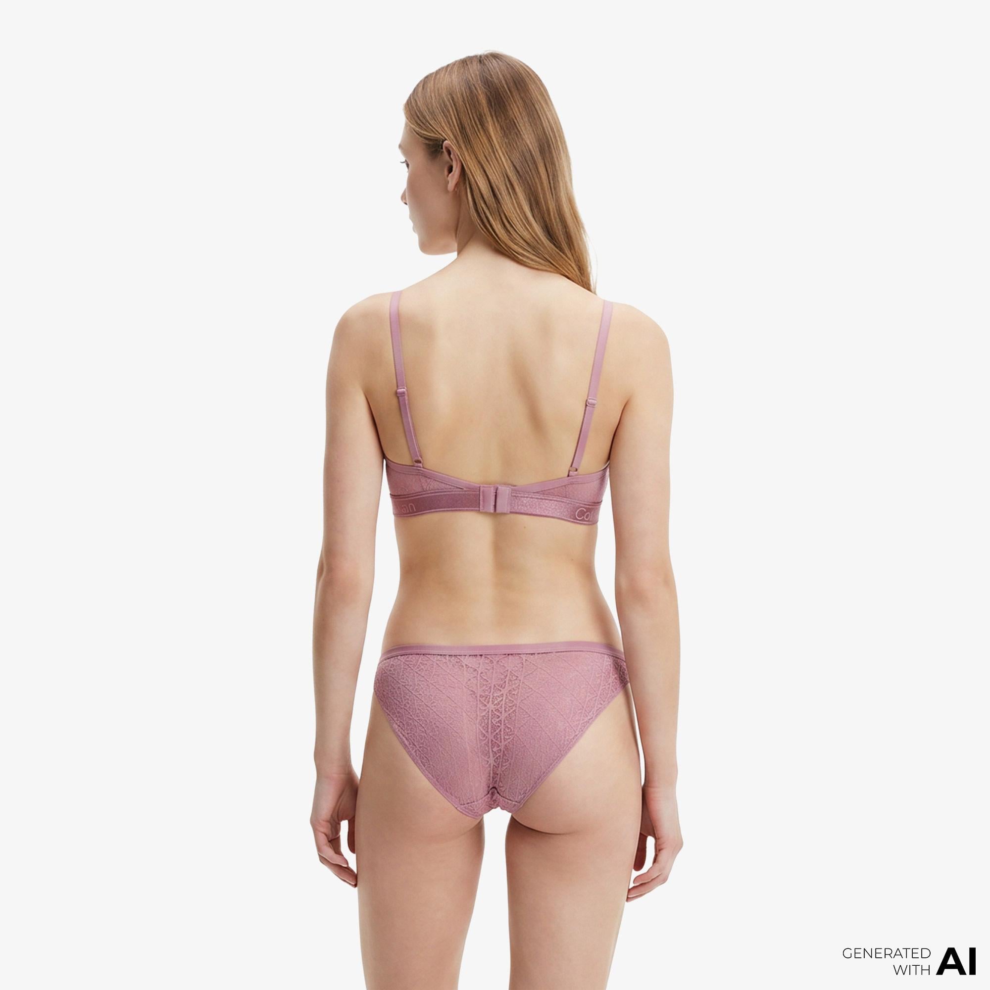 Calvin Klein Unlined Kadın Pembe Bra