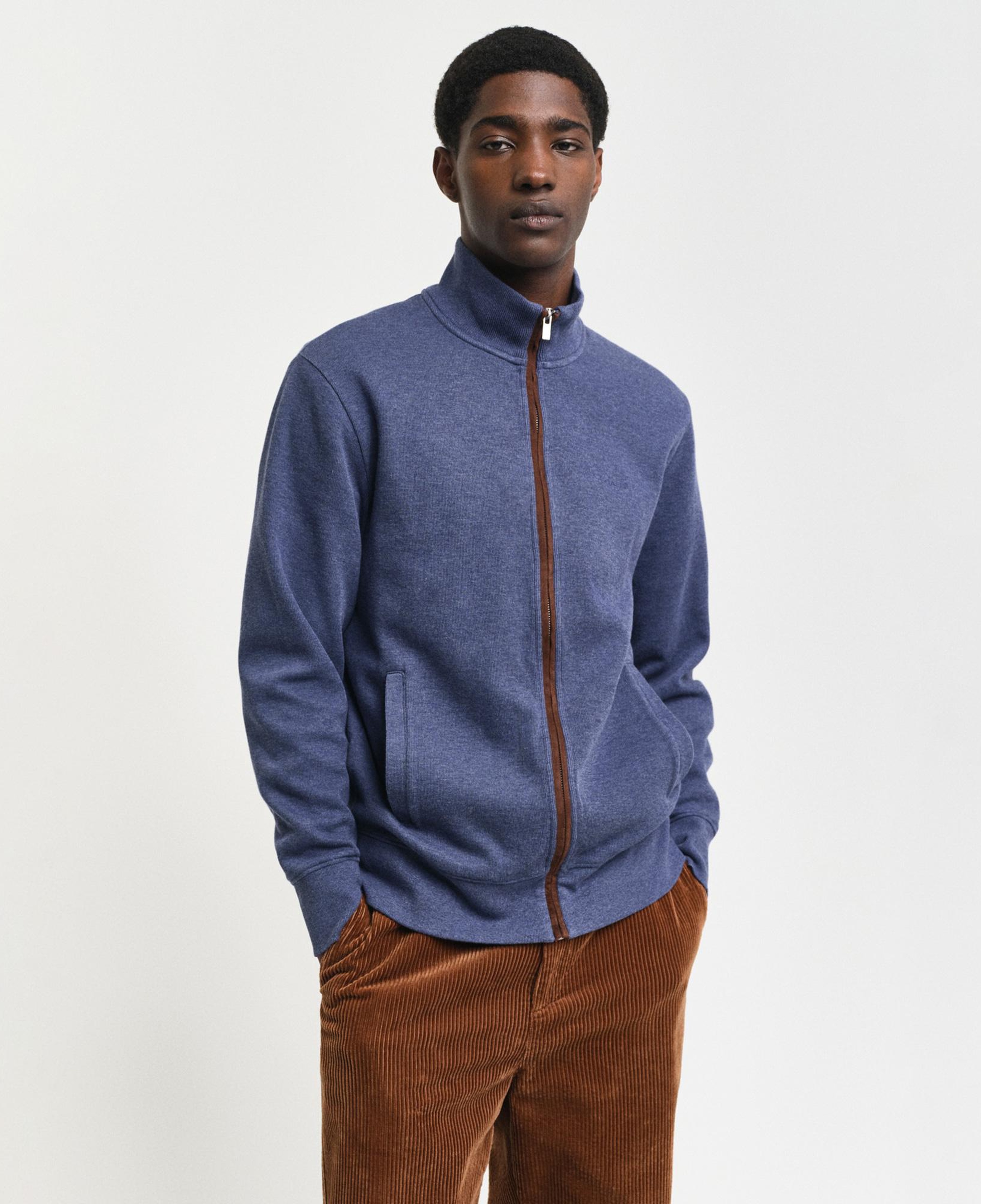 GANT Erkek Mavi Regular Fit Hırka