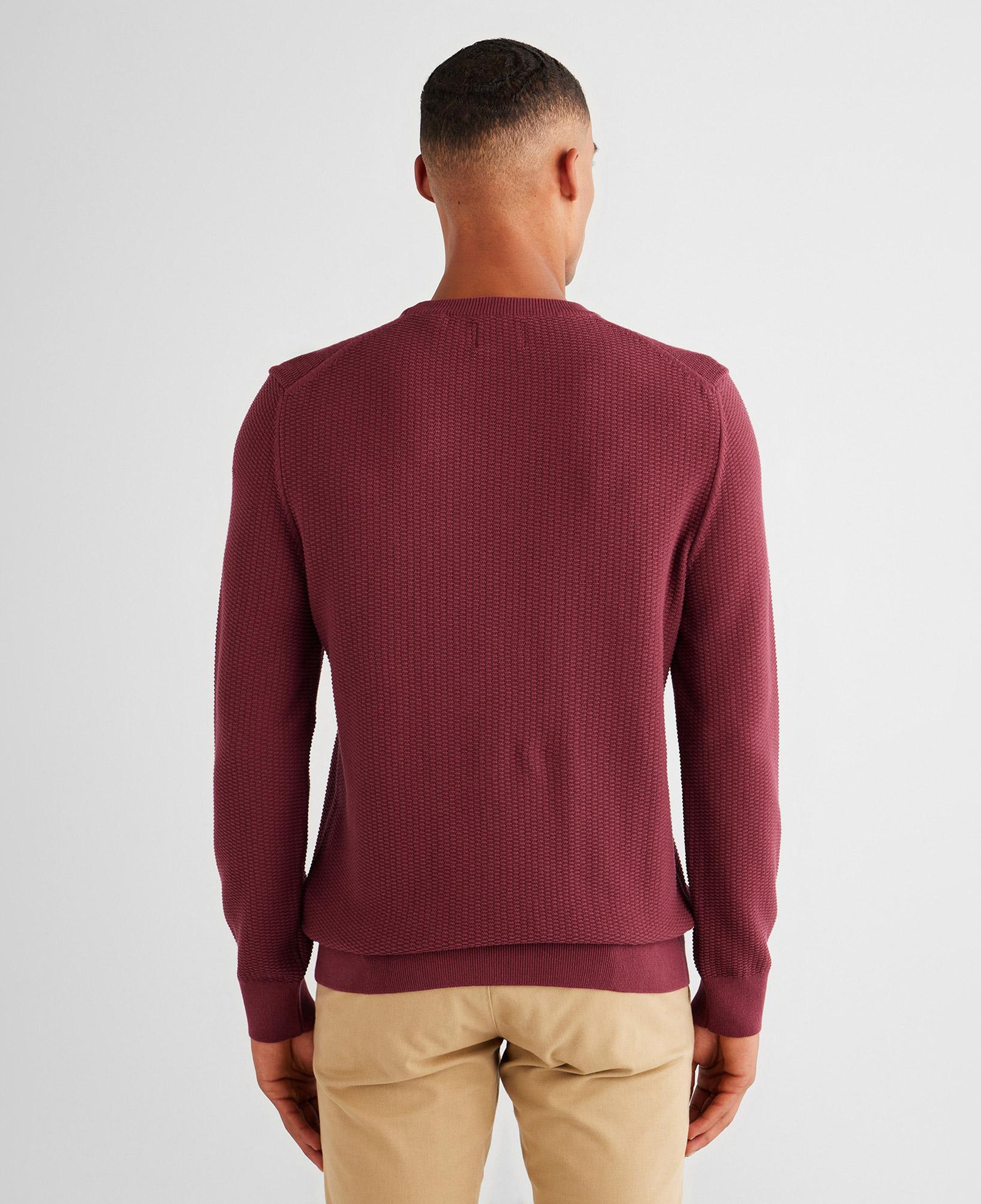 GANT Erkek Bordo Regular Fit Bisiklet Yaka Kazak