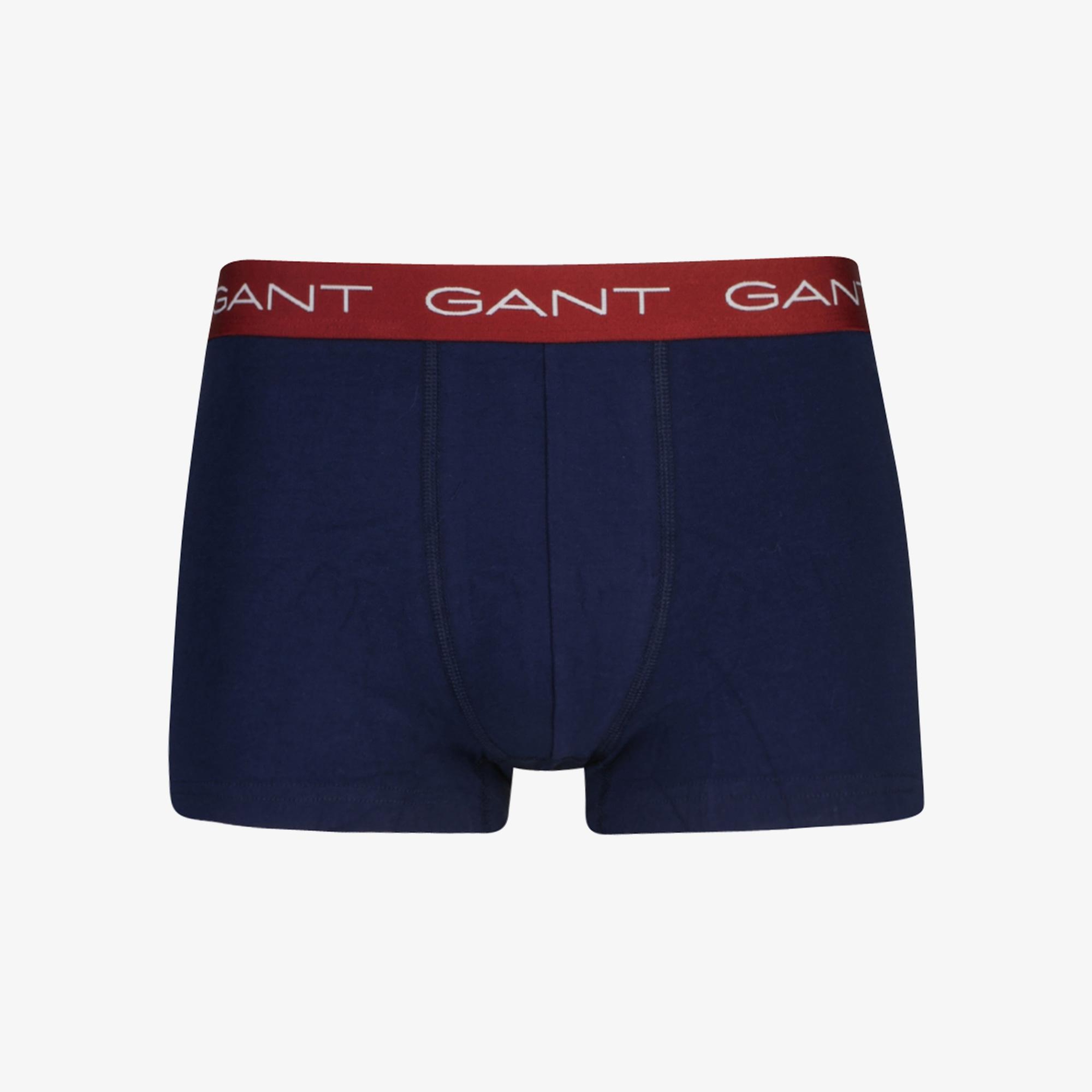 GANT Erkek Mavi Slim Fit 3'lü Boxer