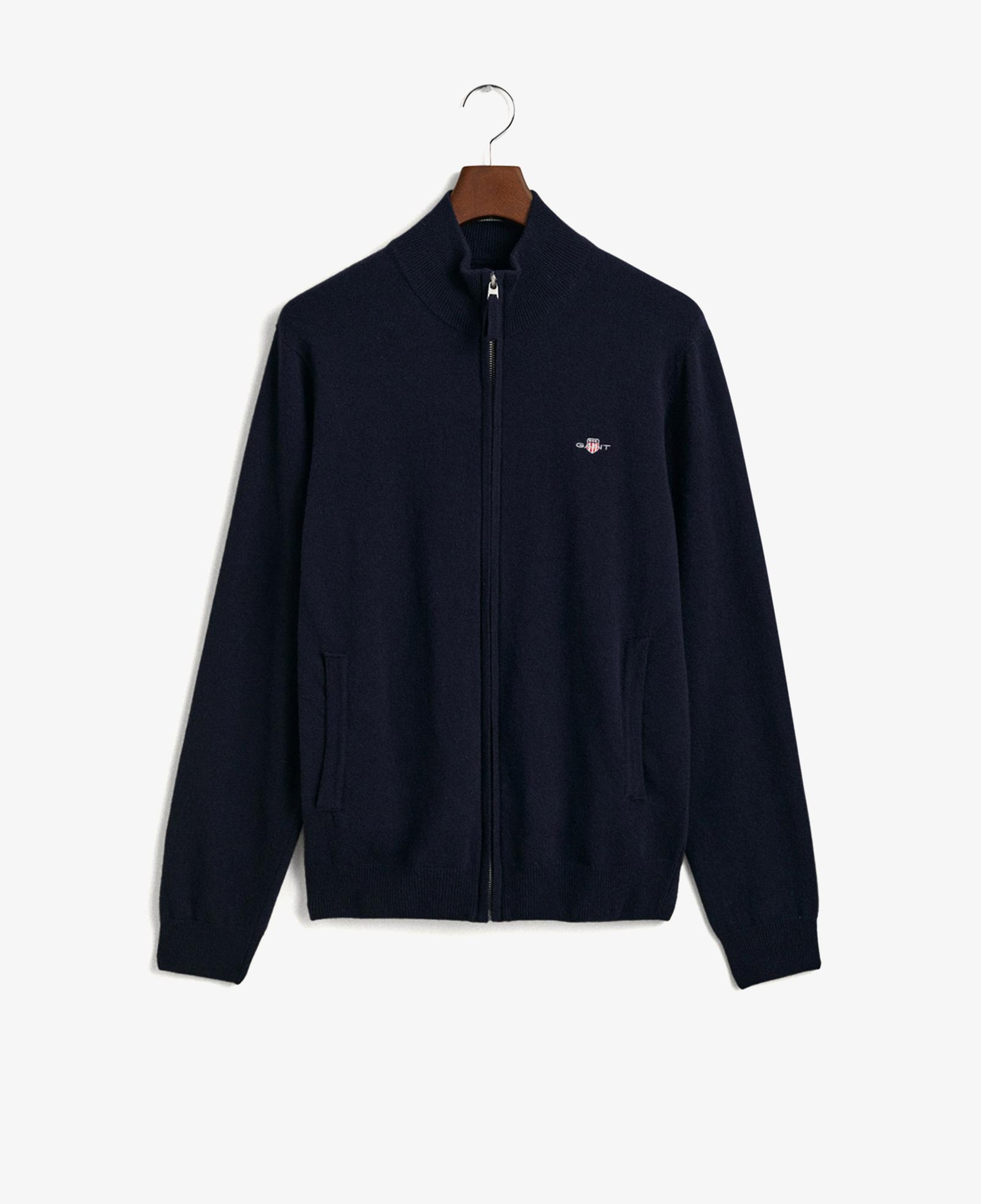 GANT Erkek Lacivert Regular Fit Hırka