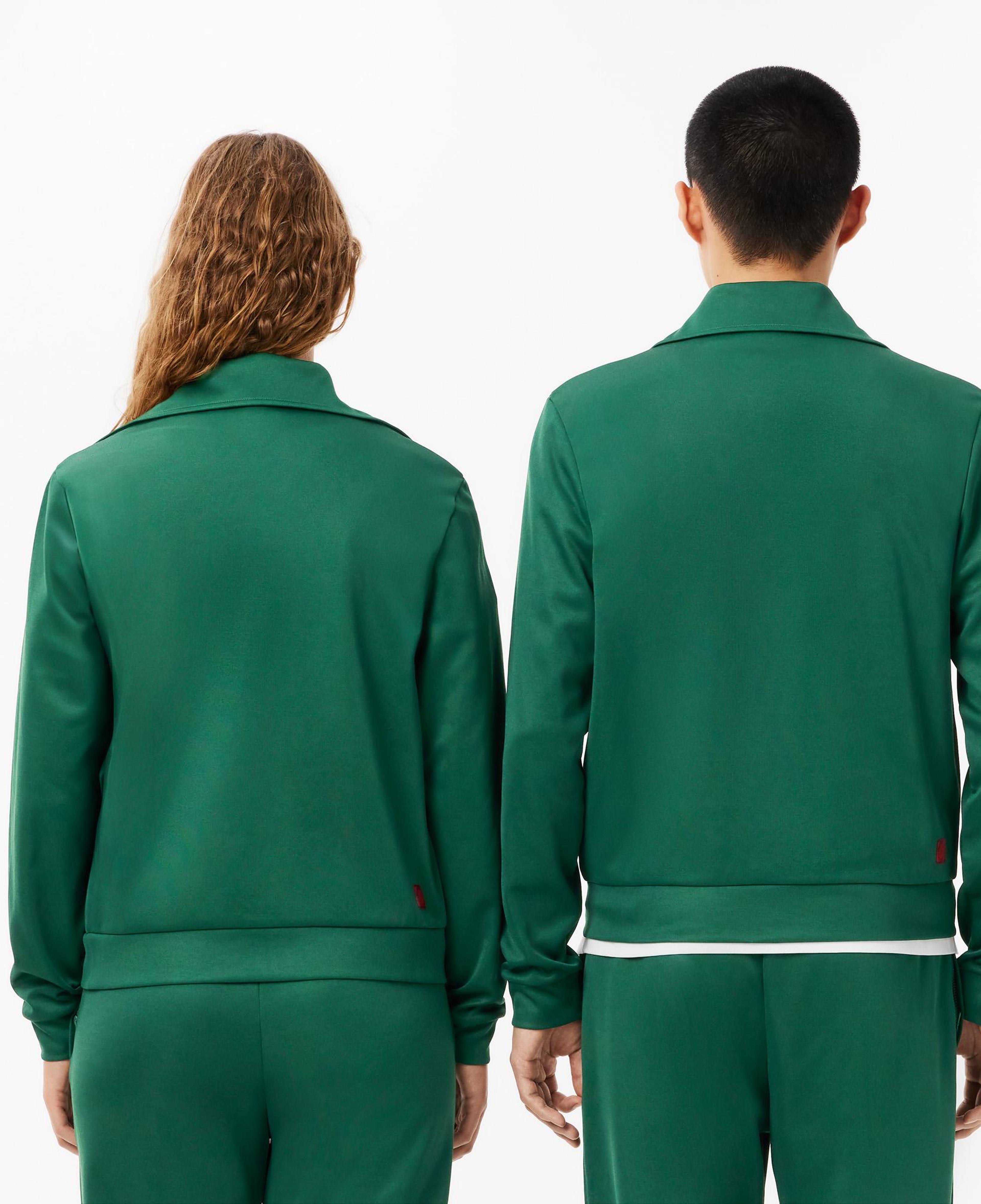 CLOT Unisex Regular Fit Fermuarlı Yeşil Sweatshirt