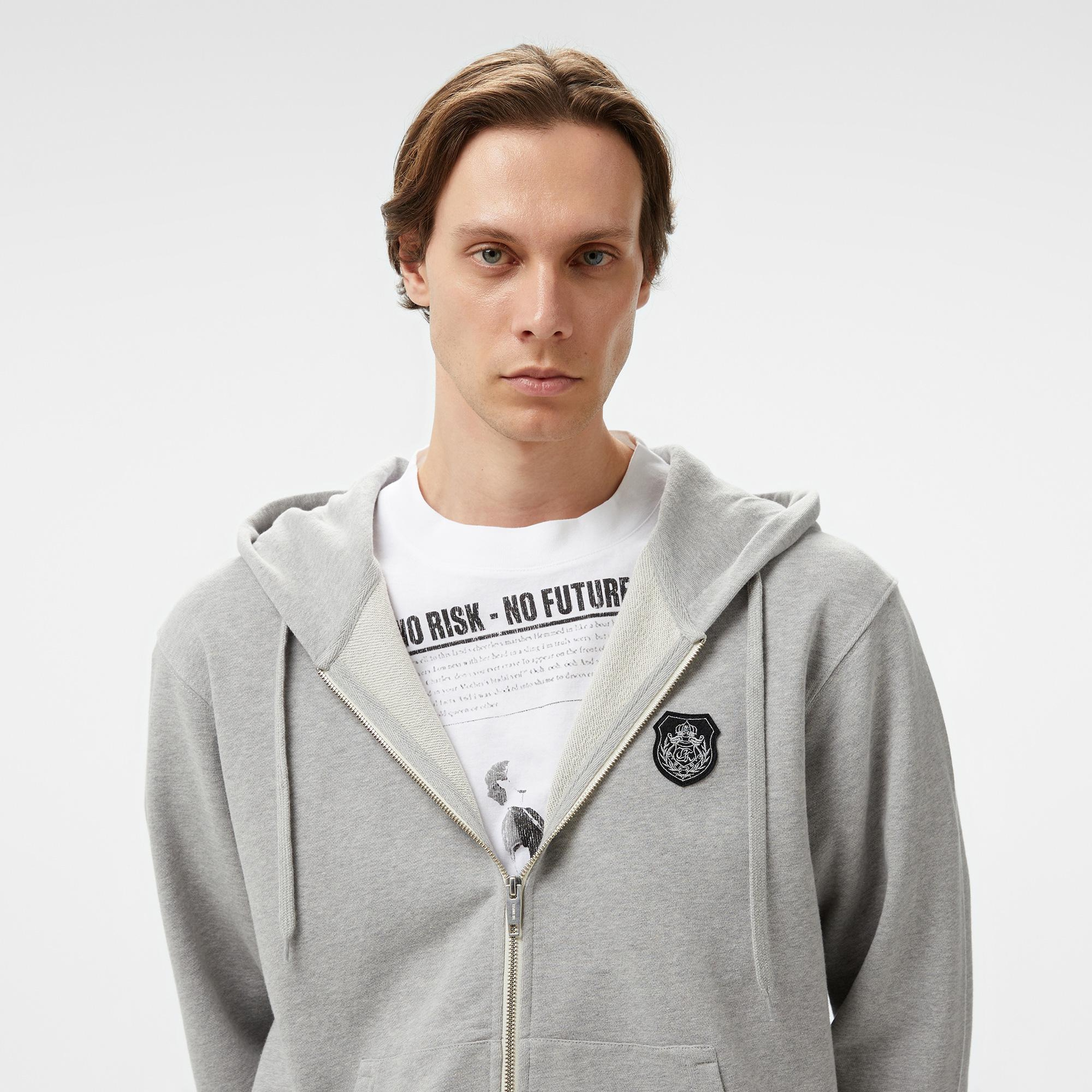 The Kooples Erkek Gri Sweatshirt
