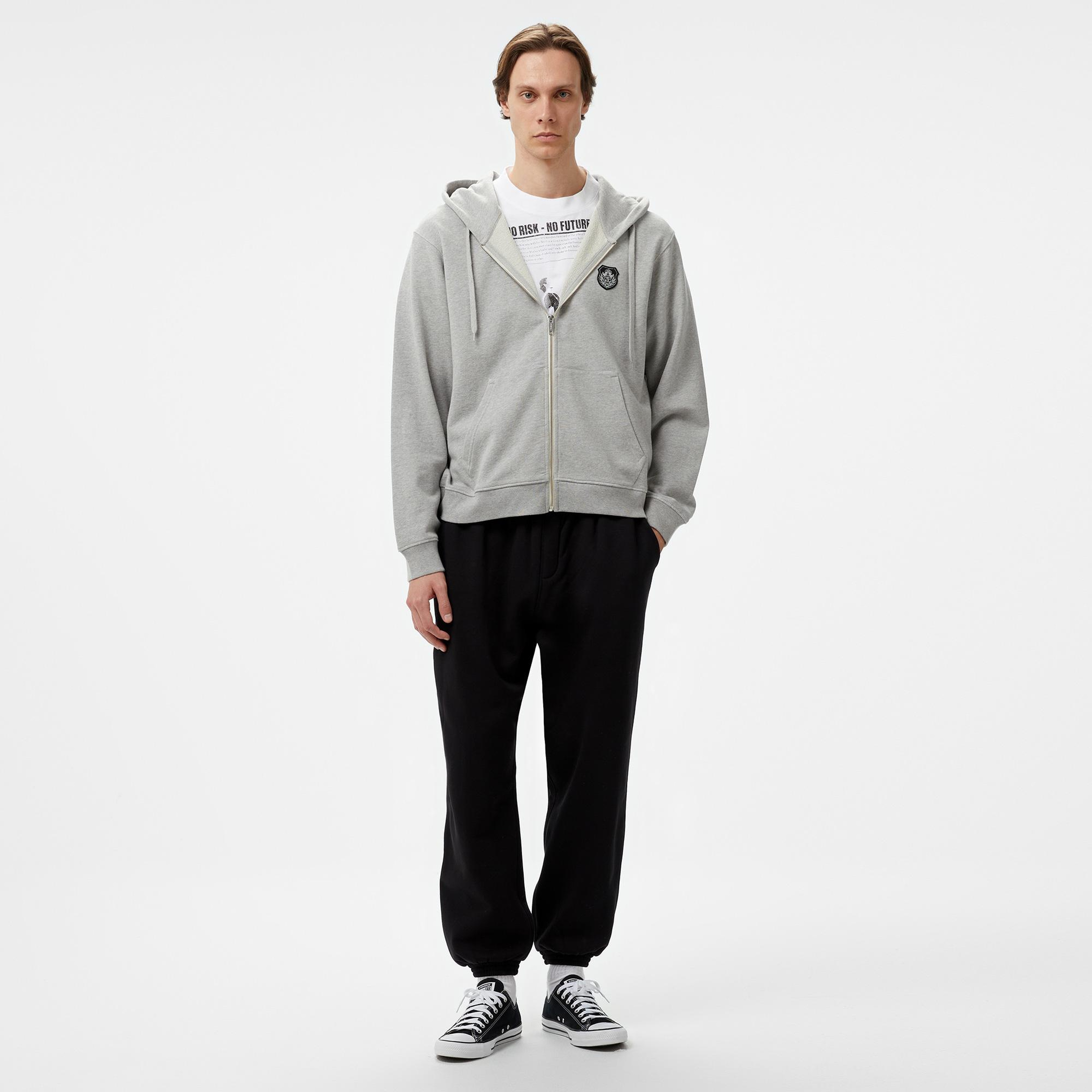The Kooples Erkek Gri Sweatshirt