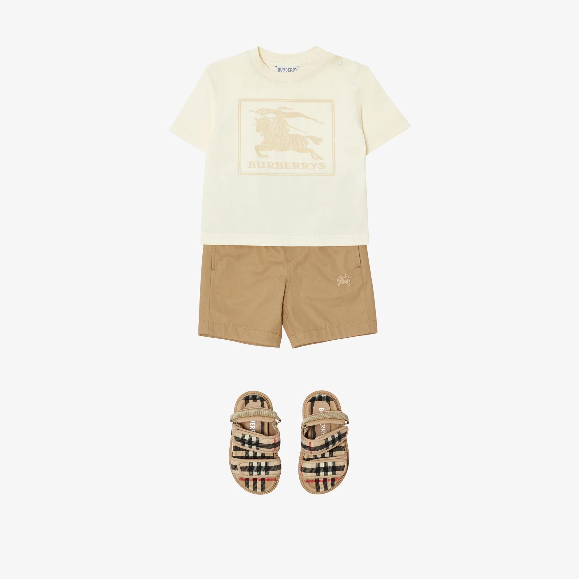 Burberry Çocuk Krem Tshirt