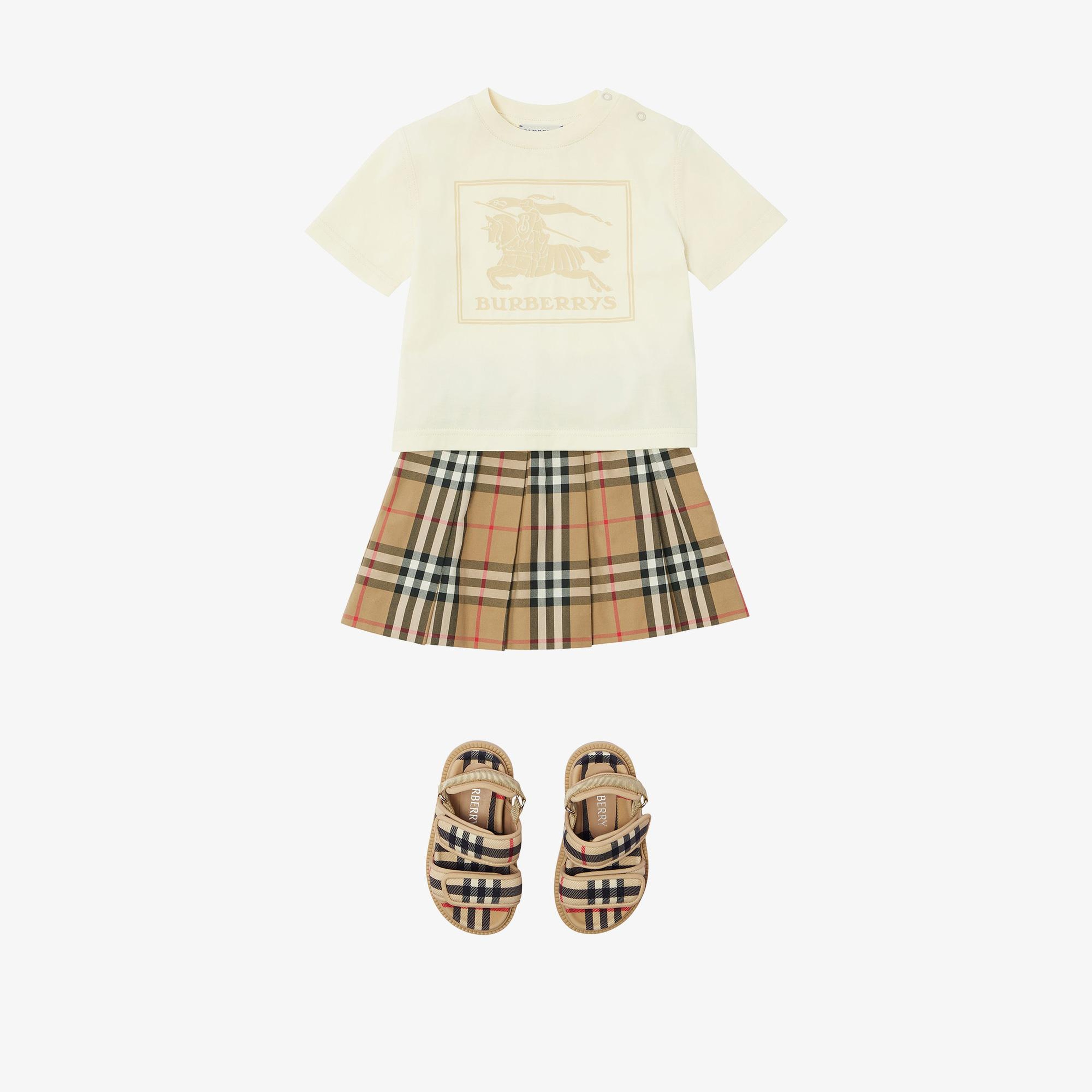 Burberry Çocuk Krem Tshirt