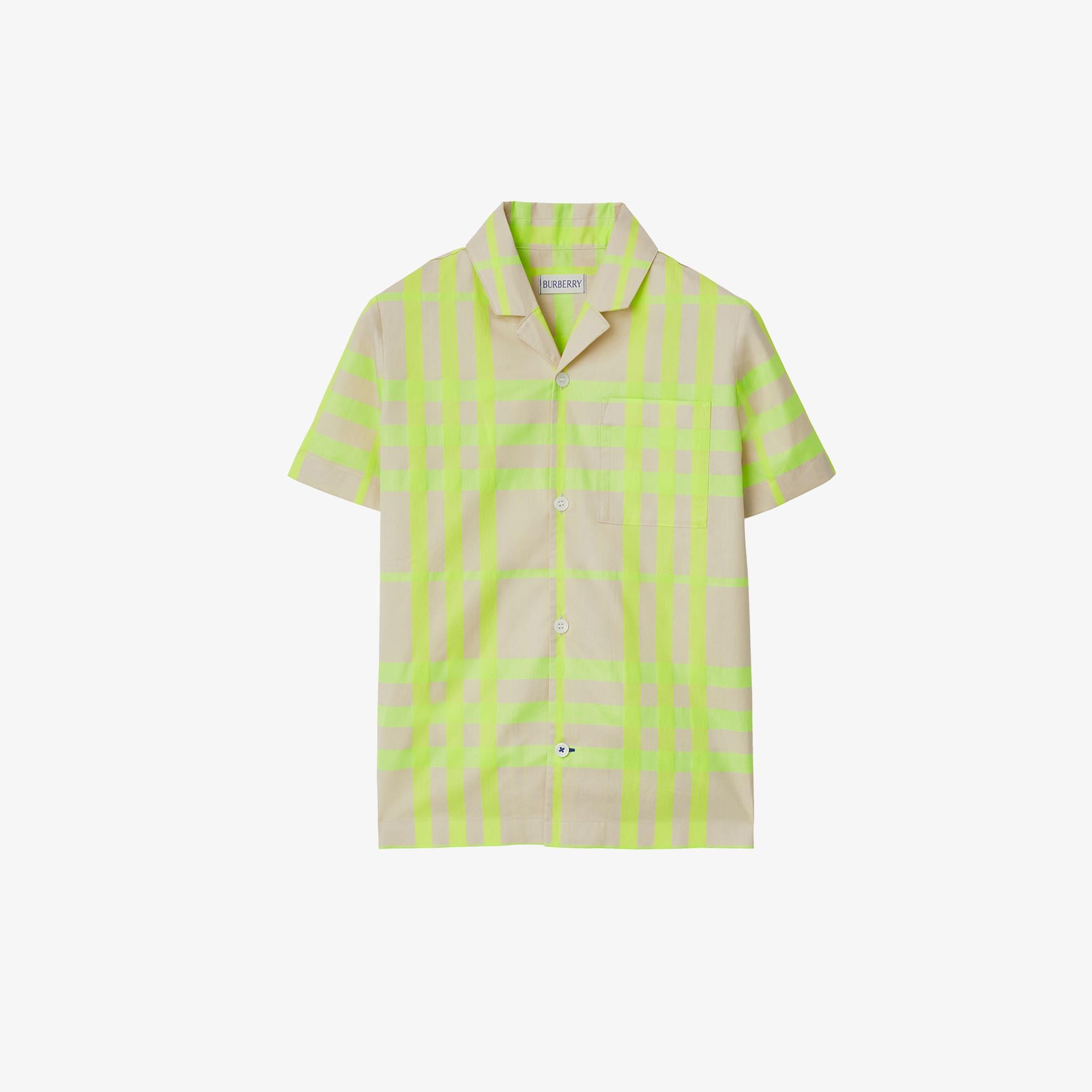 Burberry Çocuk Yeşil Gömlek