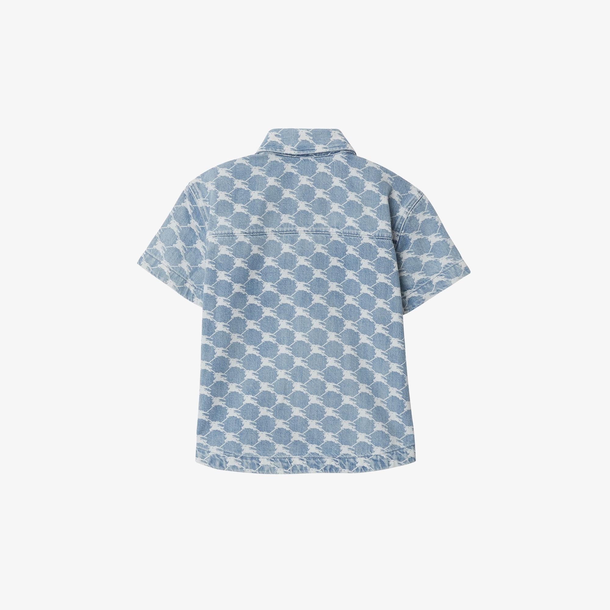 Burberry Çocuk Mavi  Gömlek