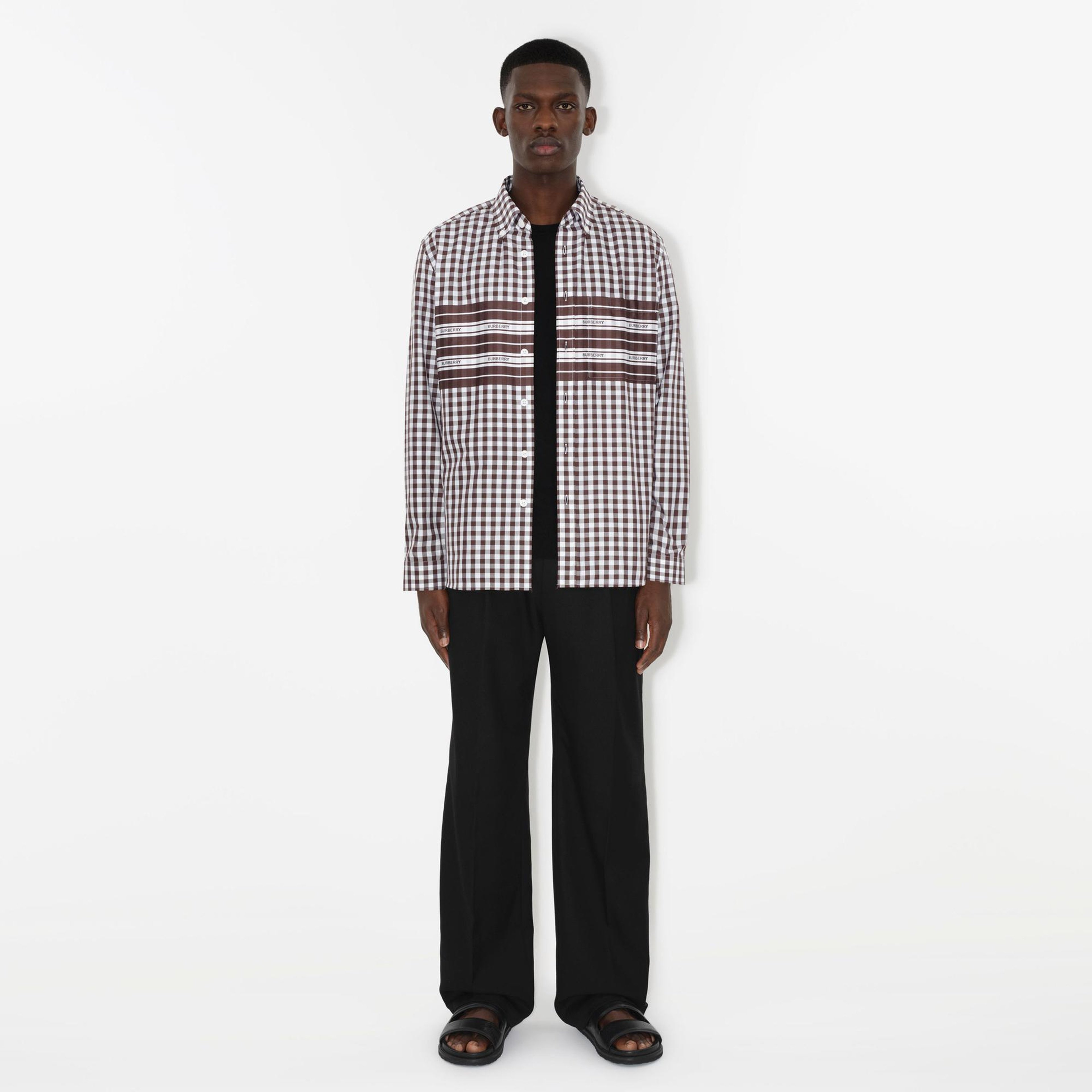 Burberry Erkek Bordo Gömlek