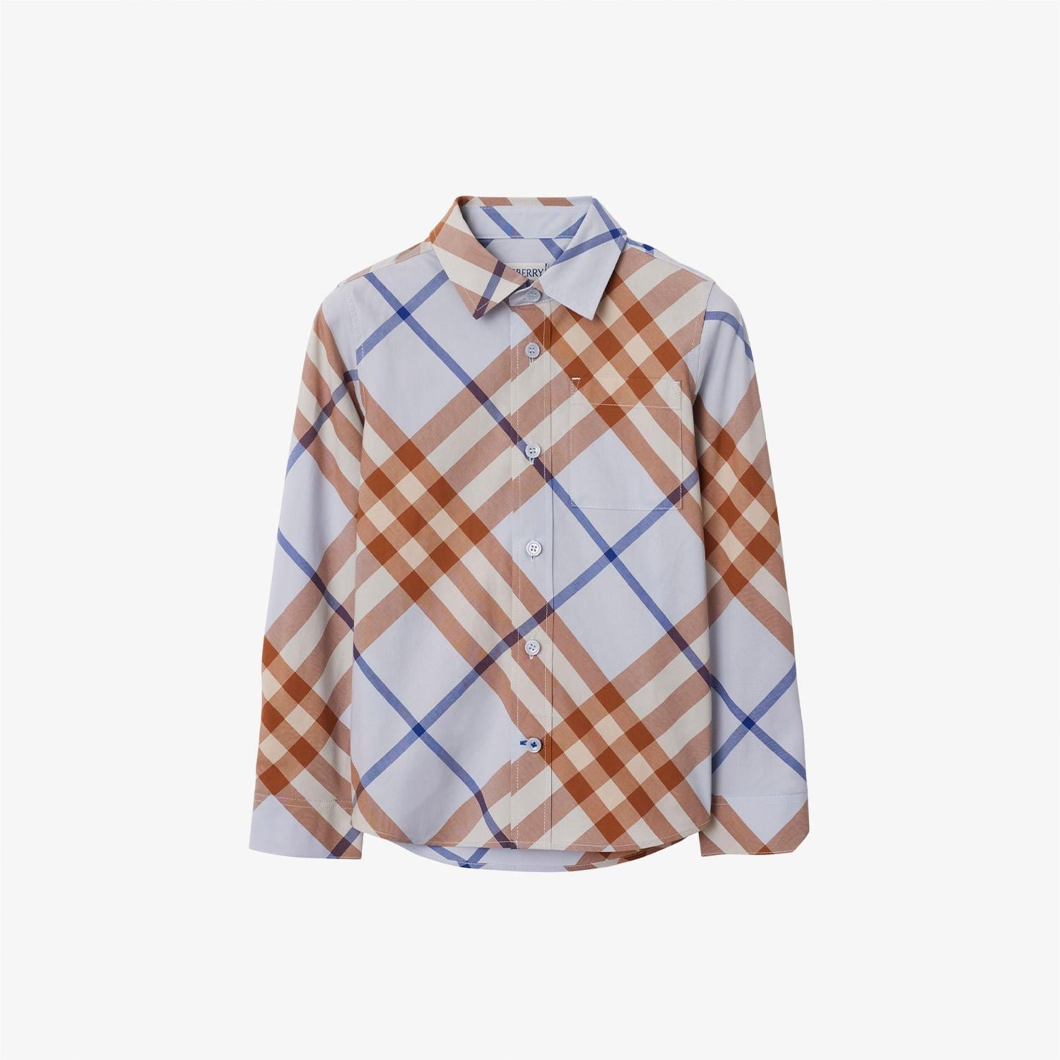Burberry Çocuk Mavi Gömlek