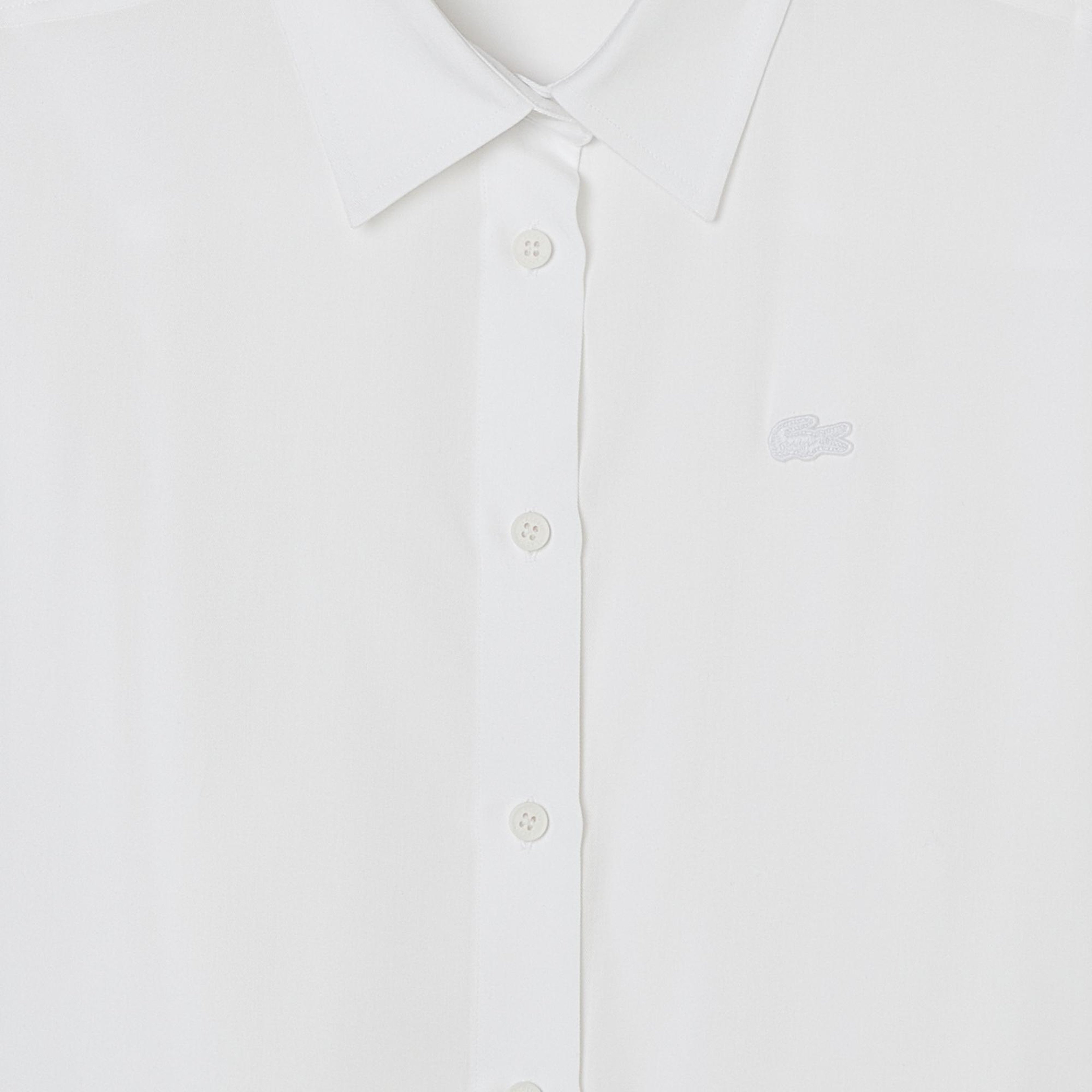 Kadın Slim Fit Beyaz Gömlek