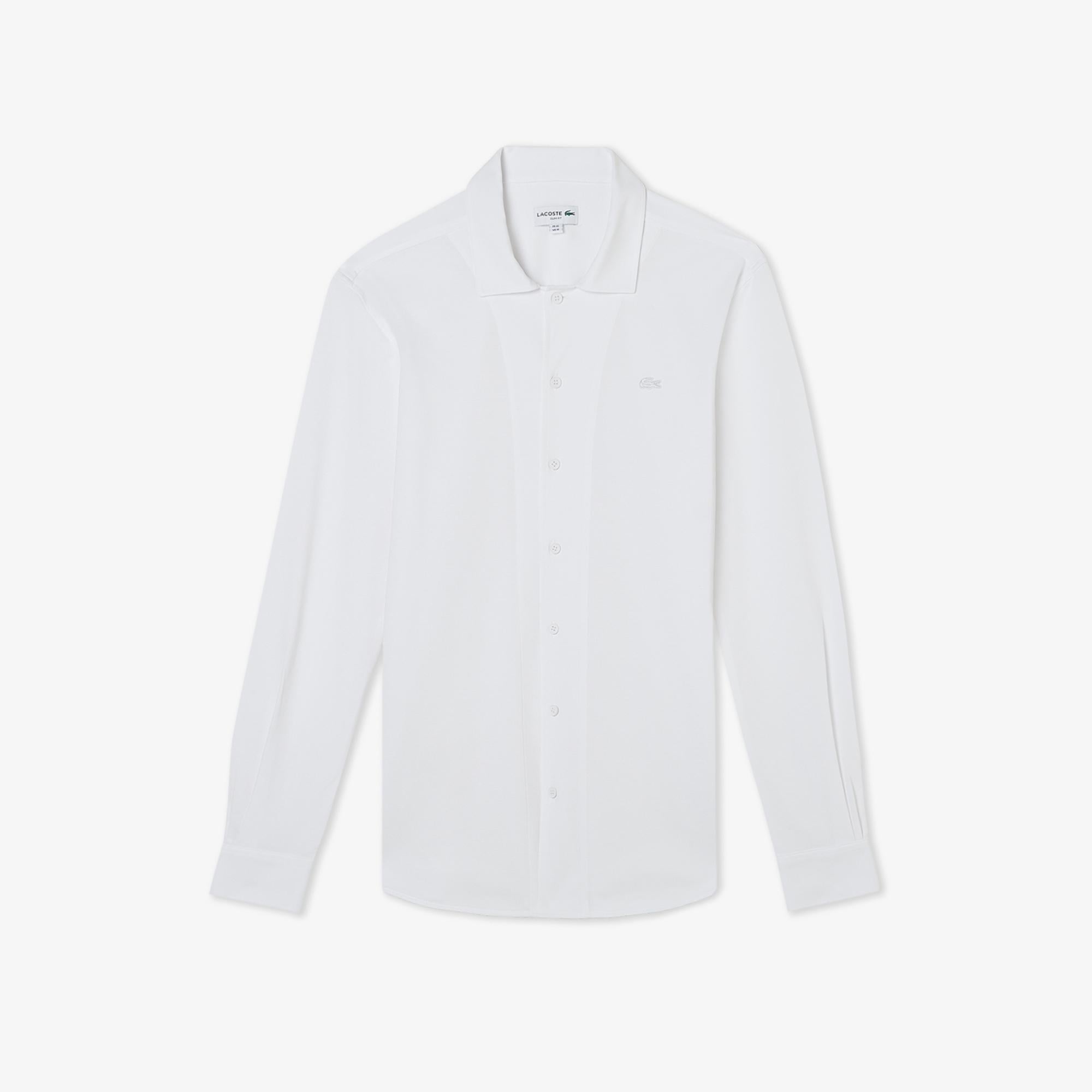Erkek Slim Fit Beyaz Gömlek