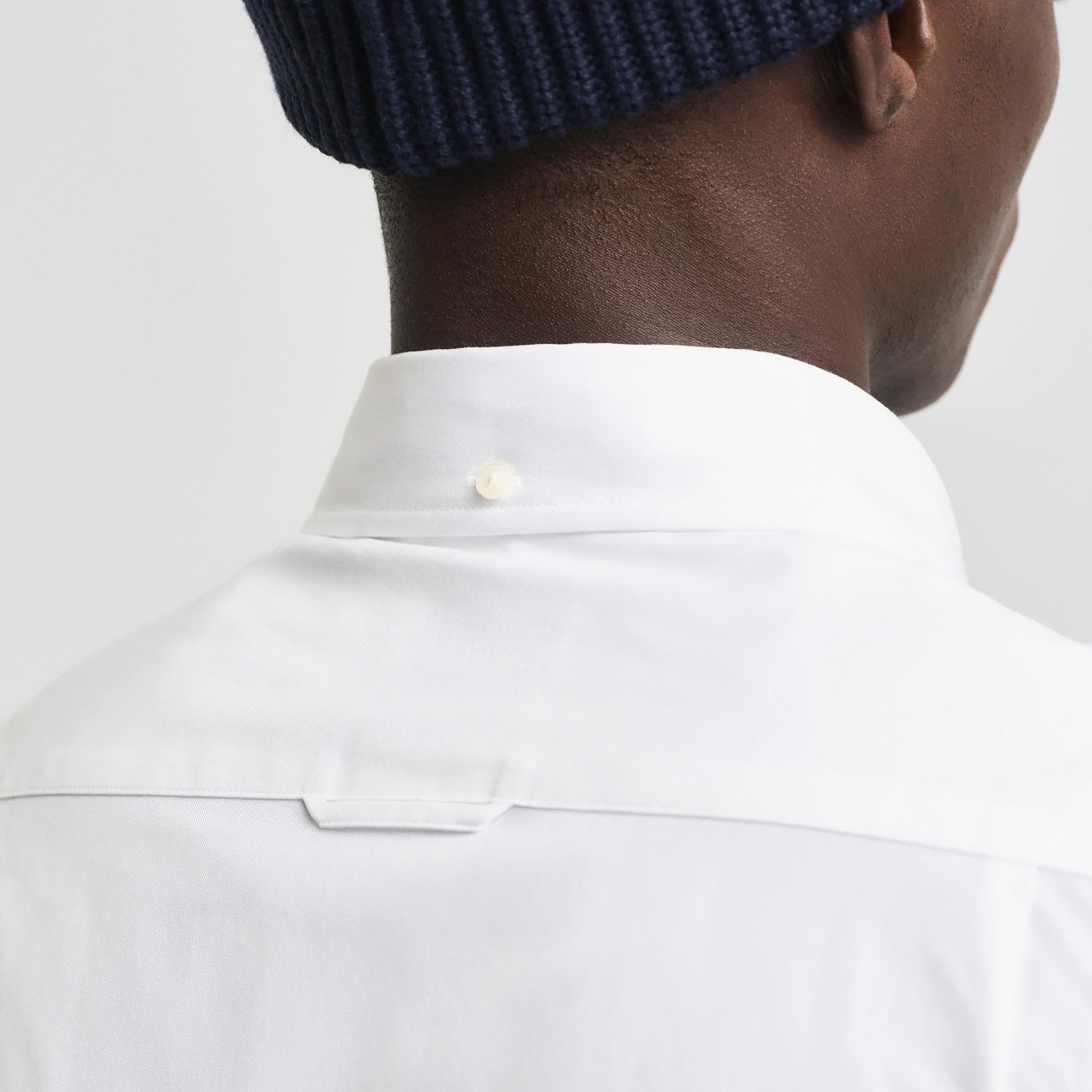 GANT Erkek Beyaz Slim Fit Düğmeli Yaka Oxford Gömlek