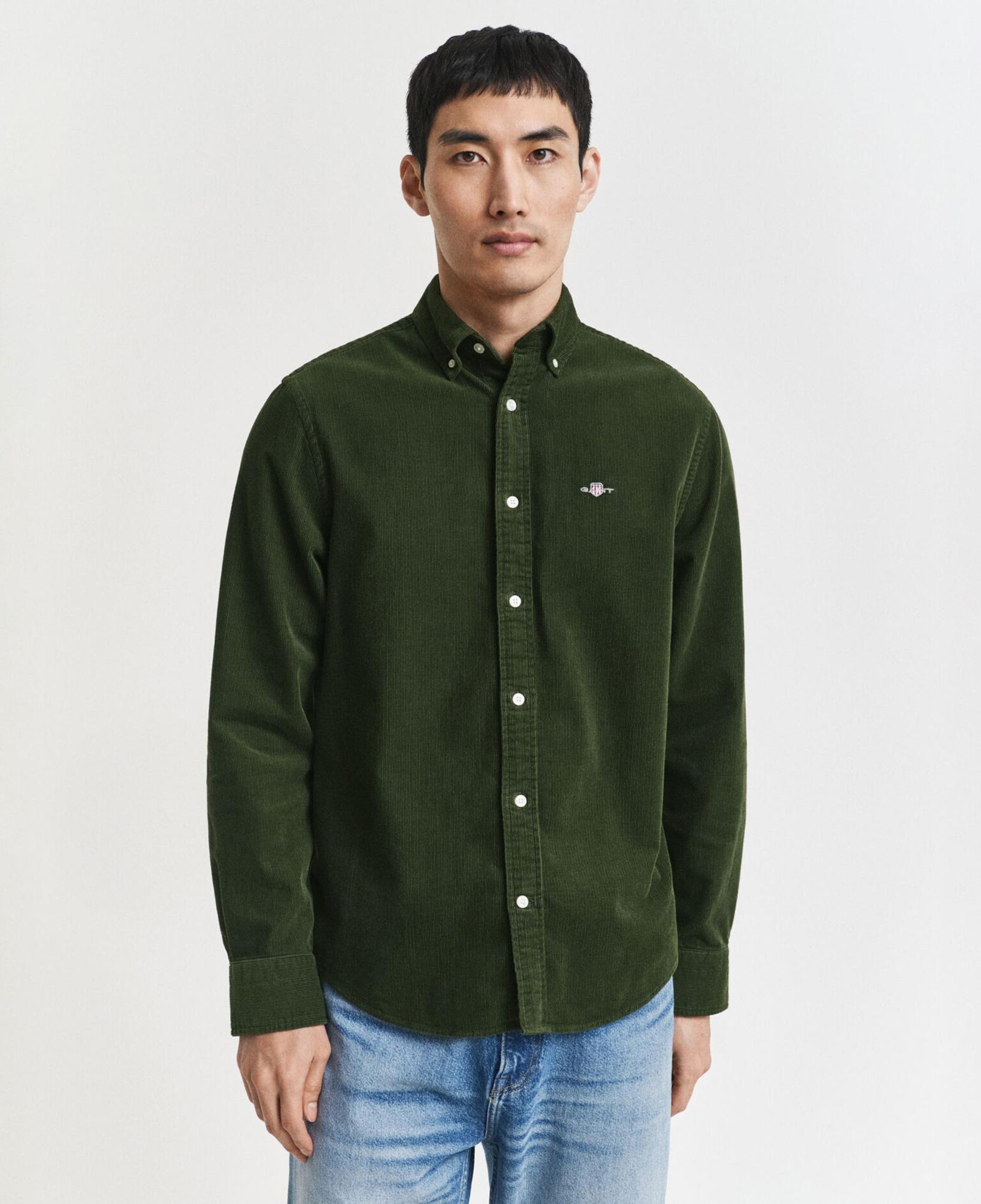 GANT Erkek Haki Regular Fit Düğmeli Gömlek