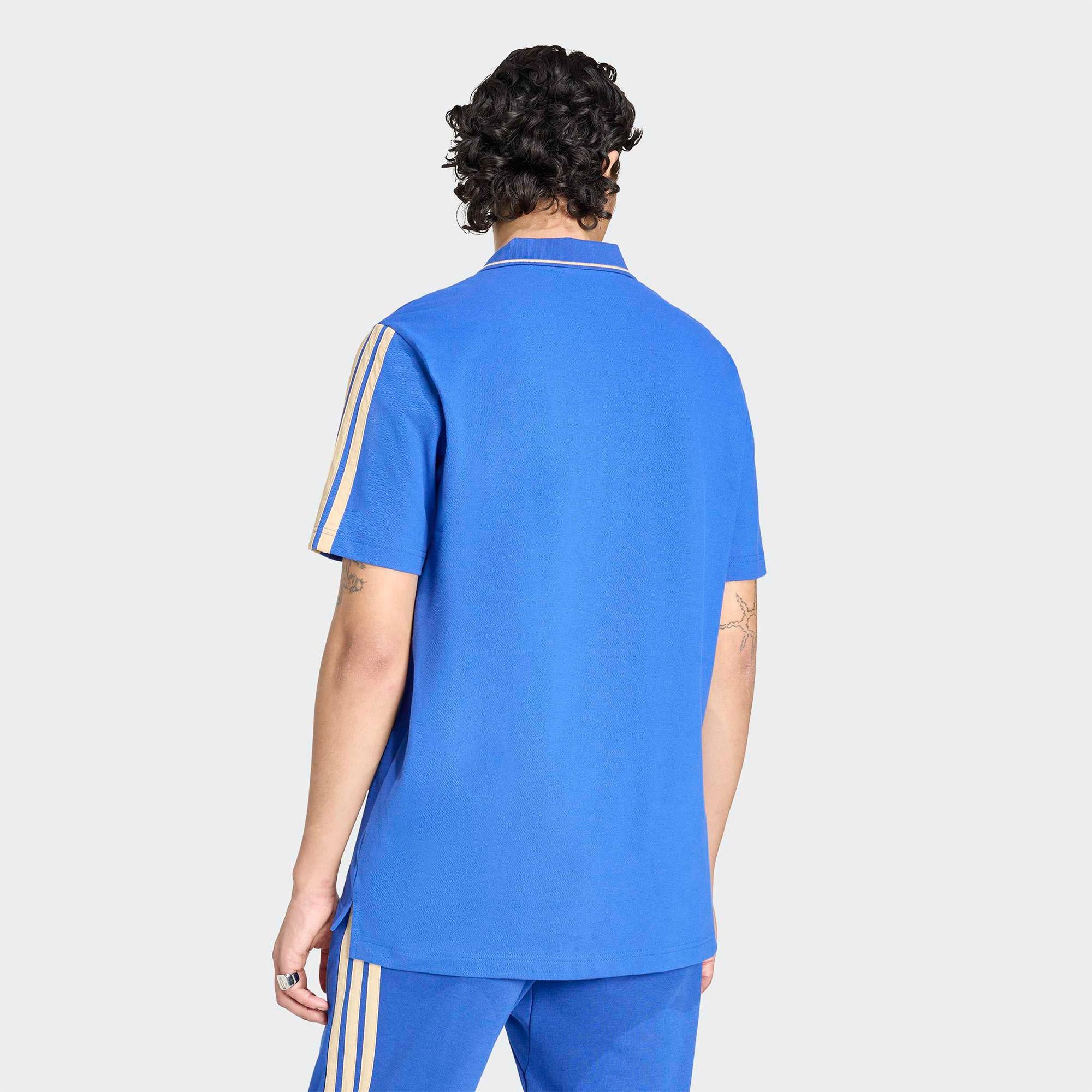 adidas İtalya Erkek Mavi Polo