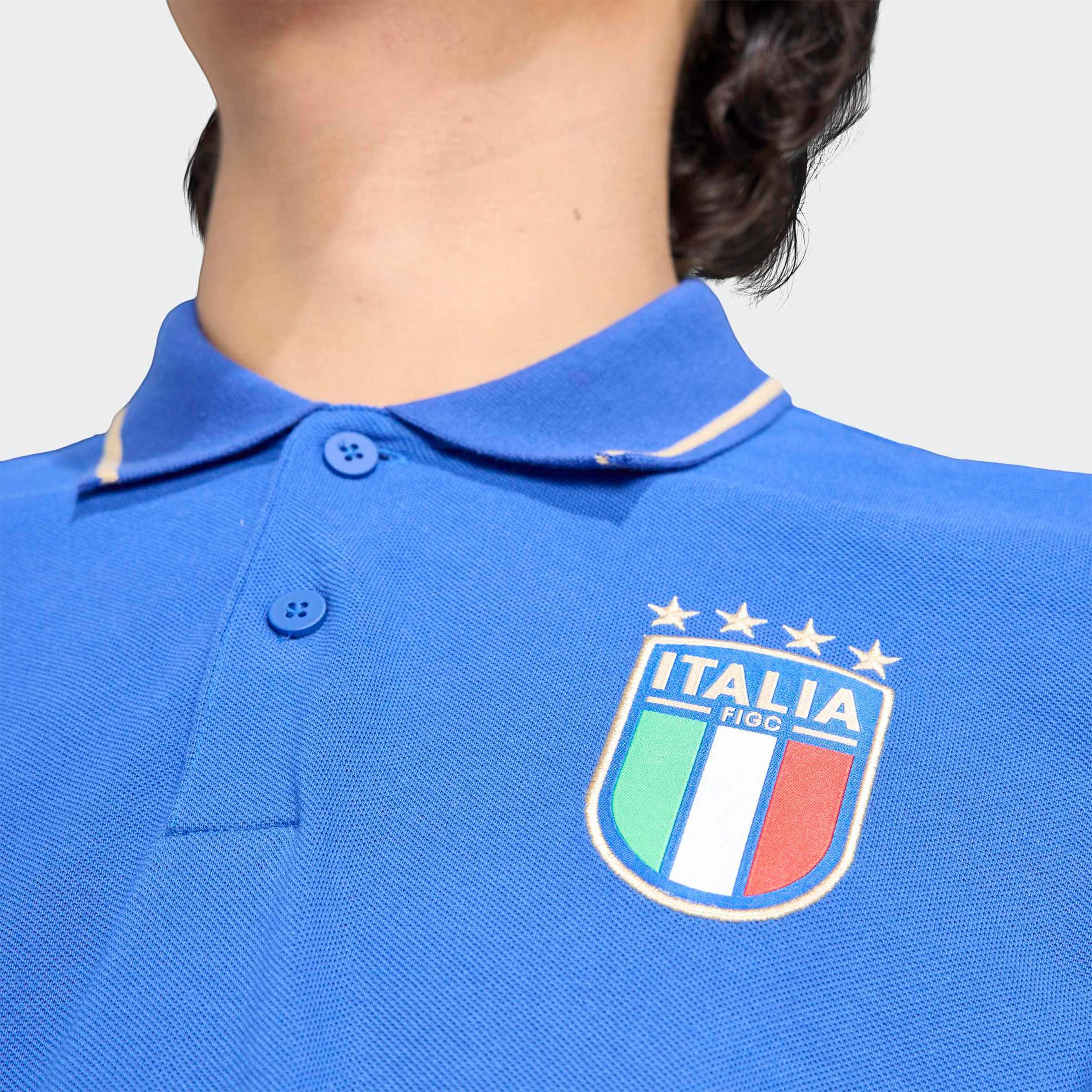 adidas İtalya Erkek Mavi Polo
