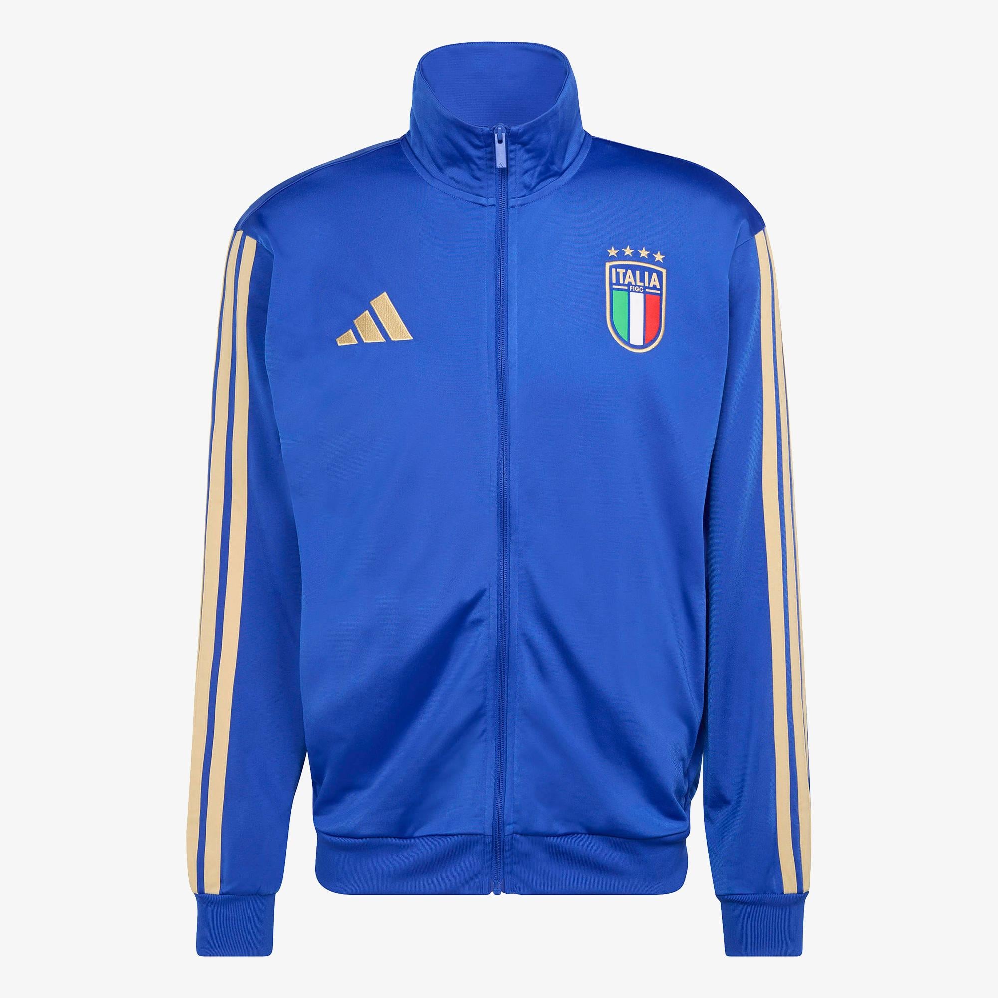 adidas İtalya Erkek Mavi Eşofman Üstü