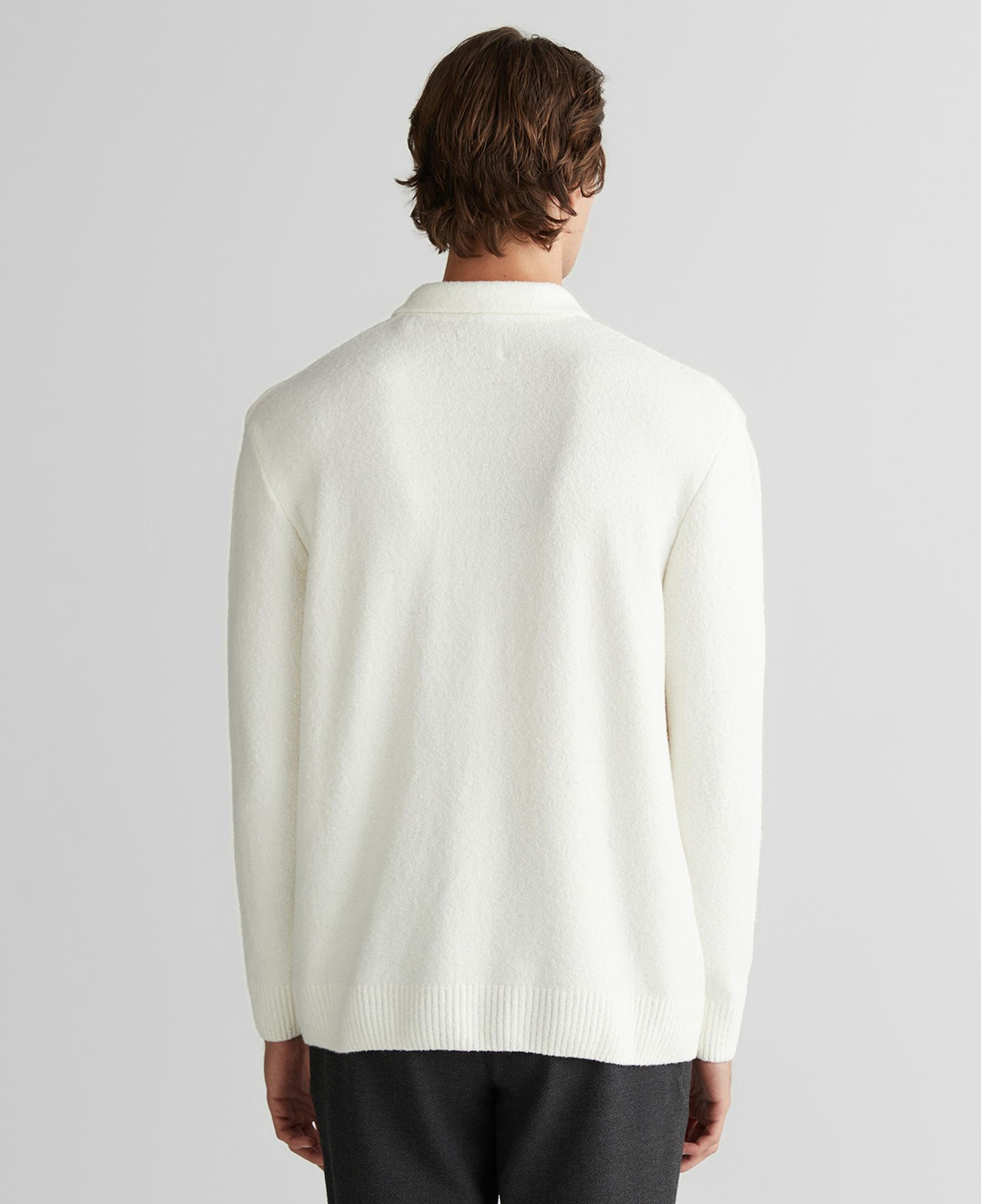 GANT Erkek Beyaz Relaxed Fit Fermuarlı Triko