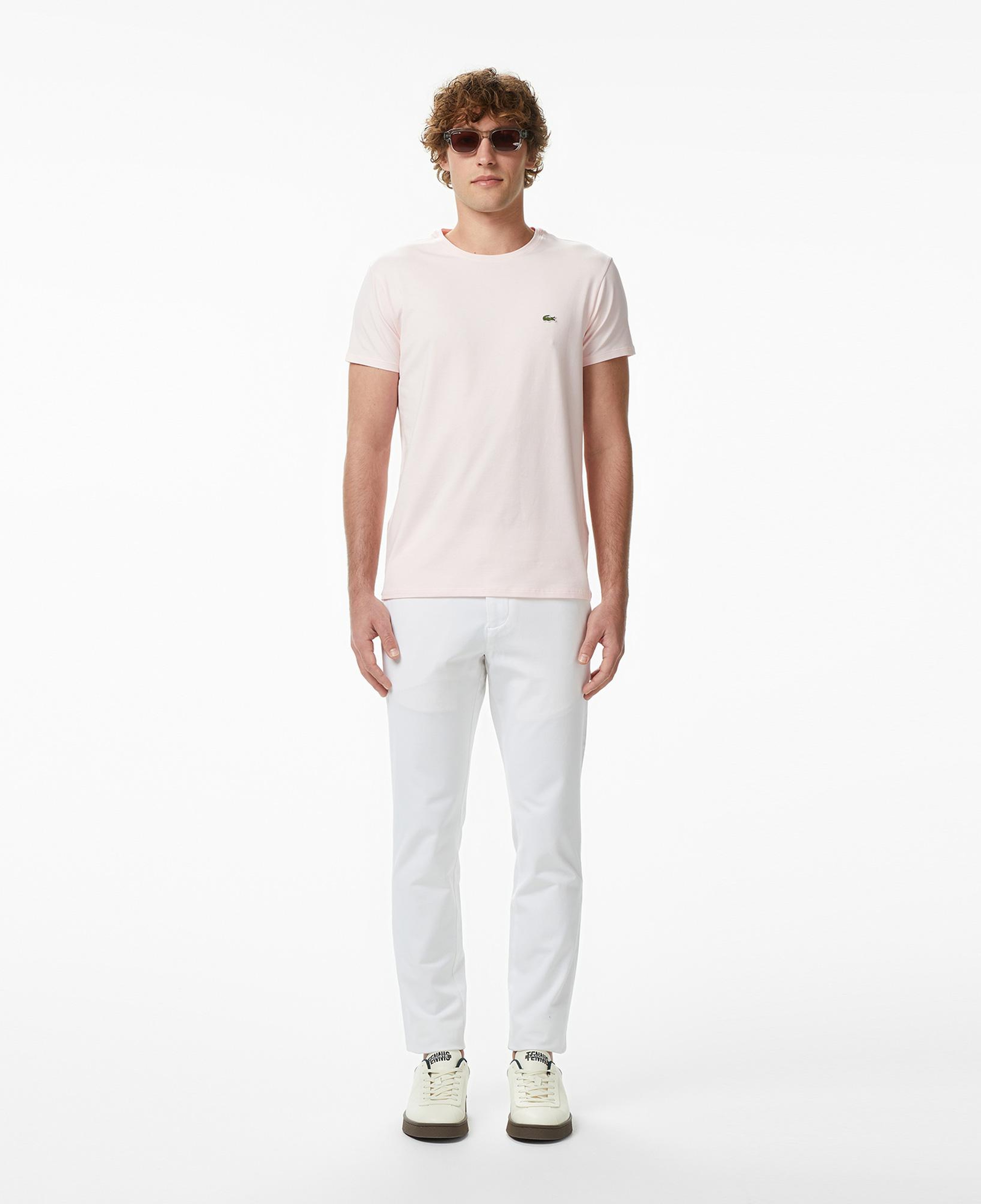 Erkek Slim Fit Beyaz Chino Pantolon