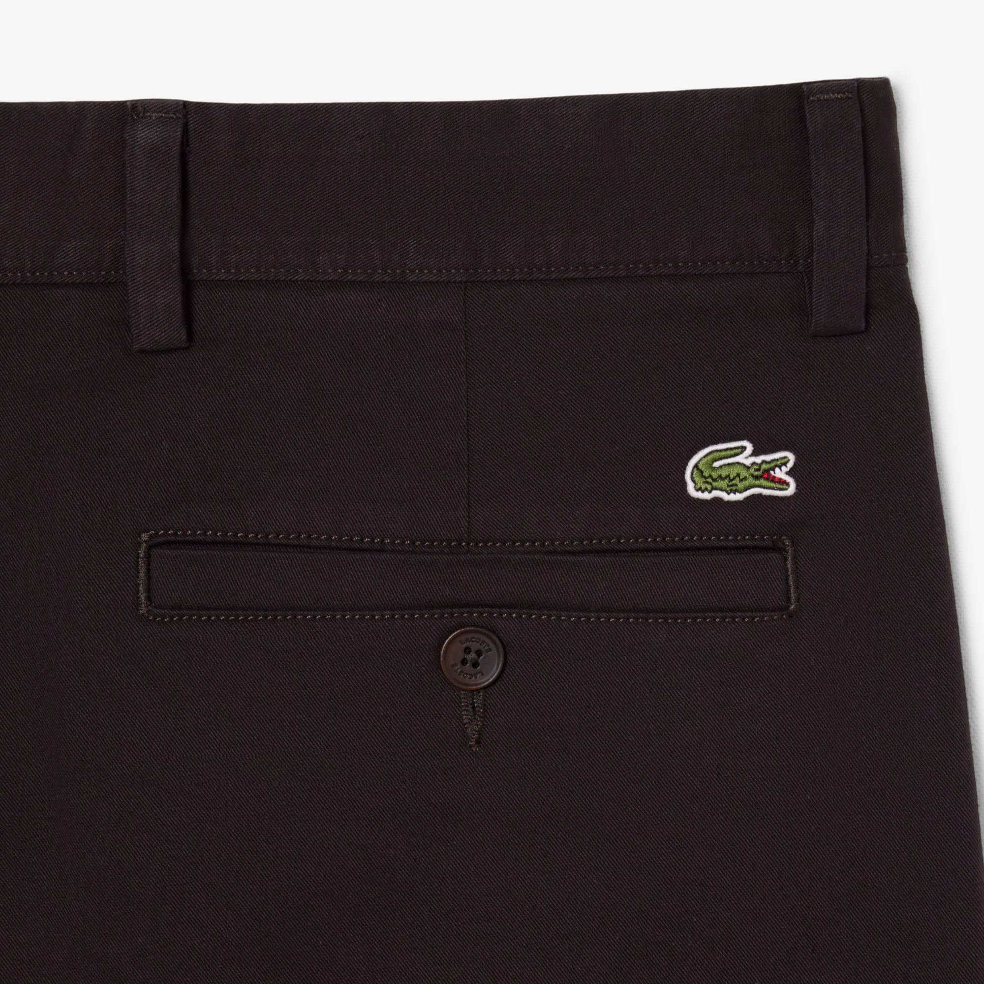 Erkek Slim Fit Koyu Kahverengi Bermuda Şort