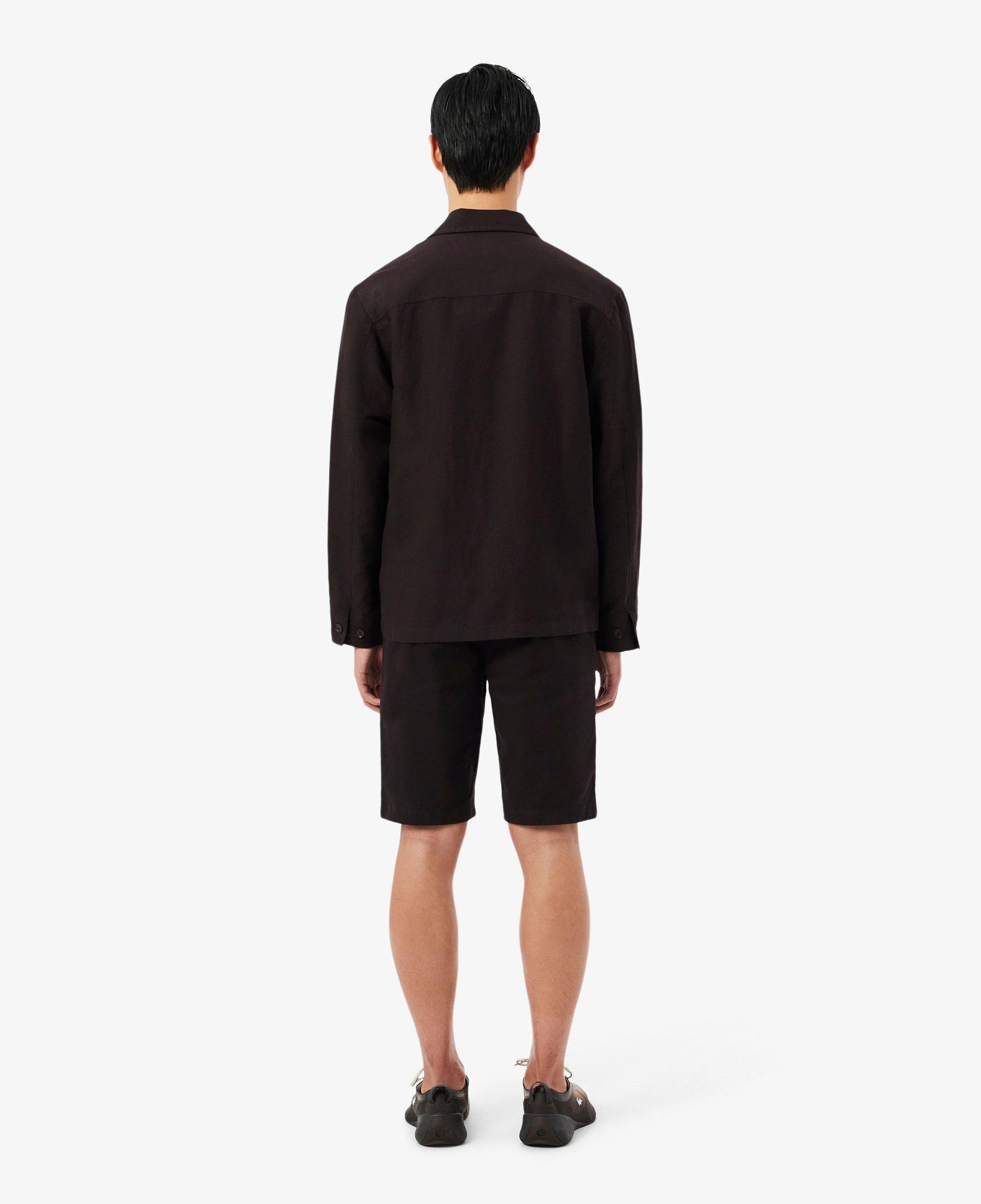 Erkek Slim Fit Koyu Kahverengi Bermuda Şort
