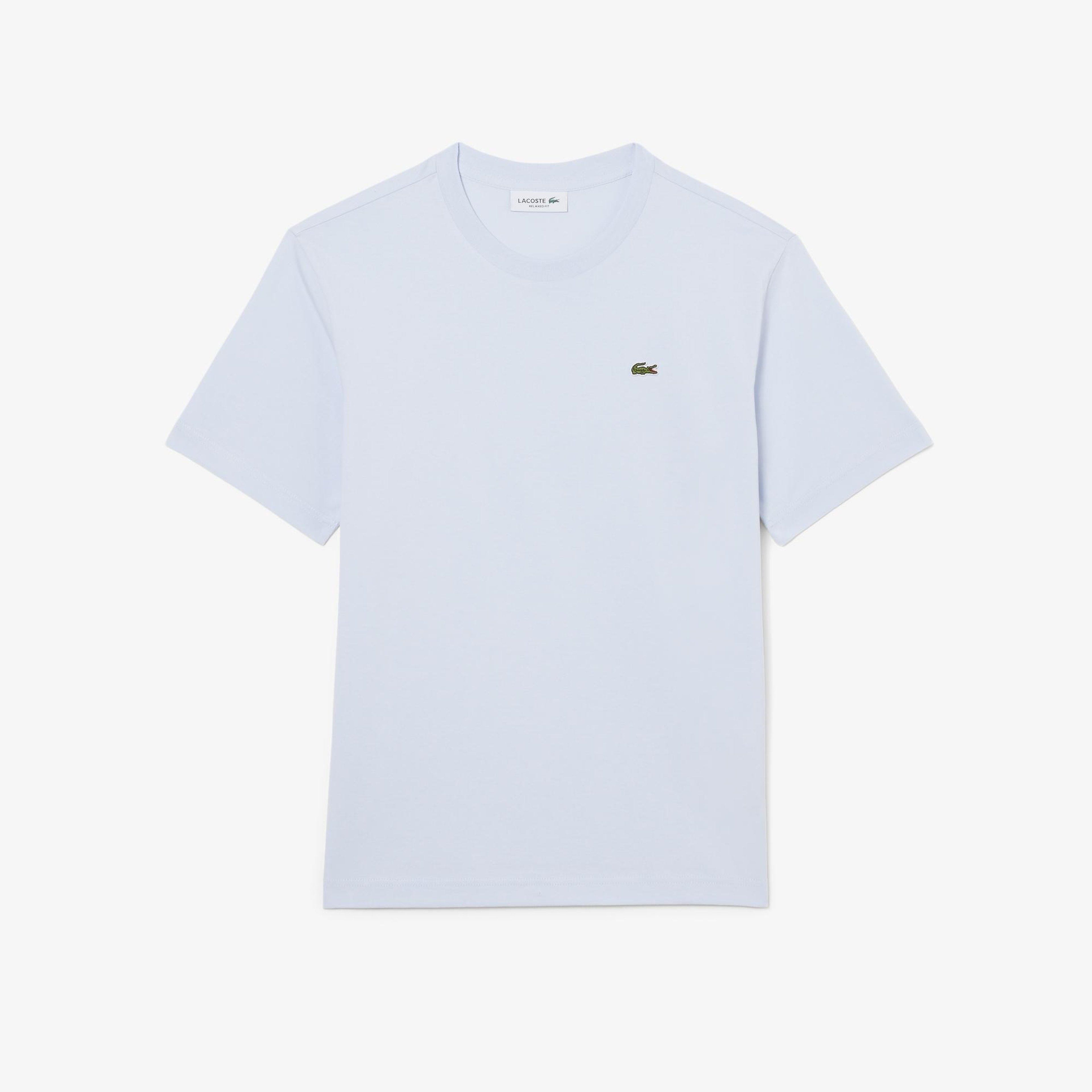 Kadın Relaxed Fit Bisiklet Yaka Mavi T-Shirt