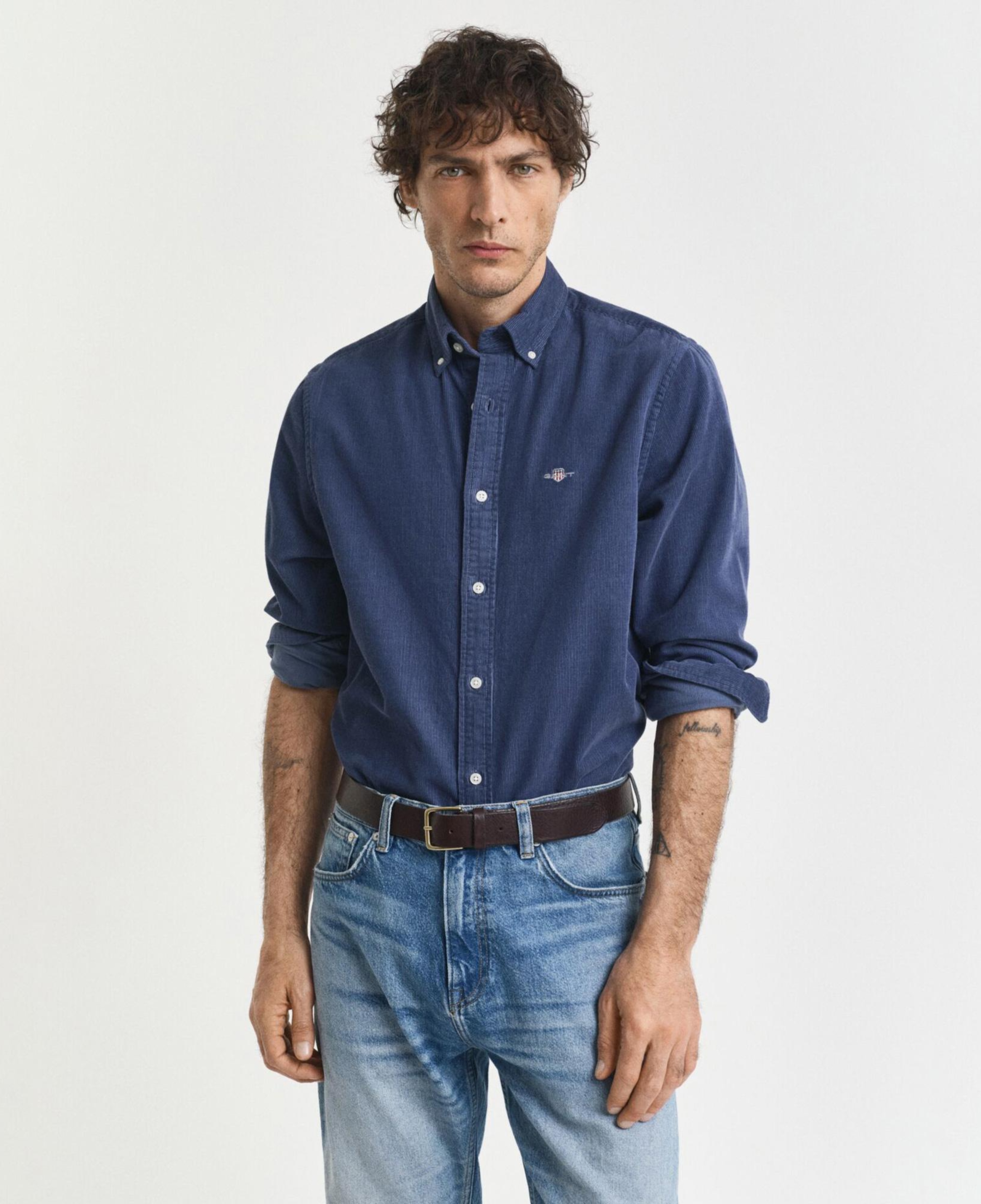 GANT Erkek Mavi Regular Fit Düğmeli Gömlek